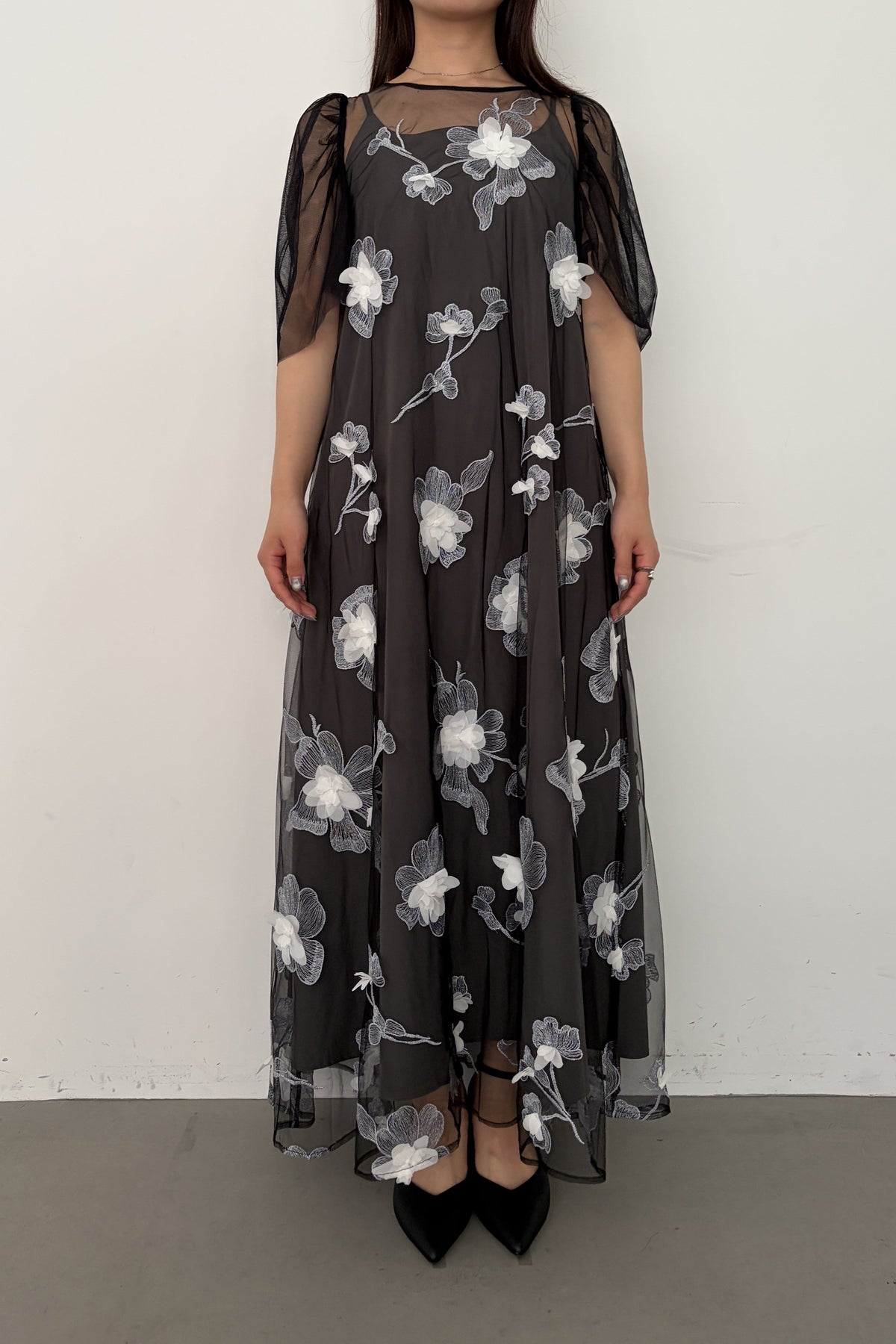 model:159cm size:M color:ブラック