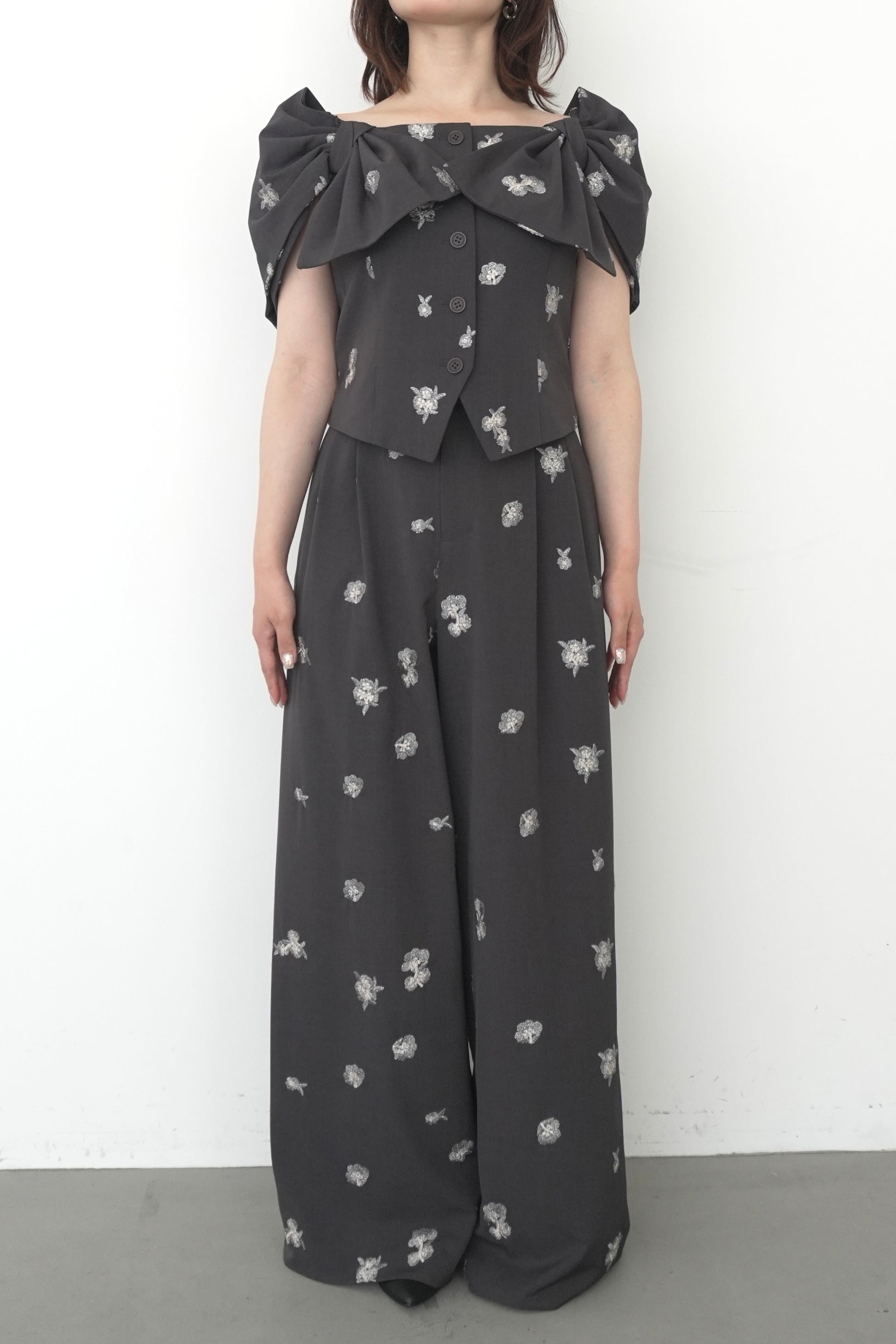 model:153cm size:M color:チャコール