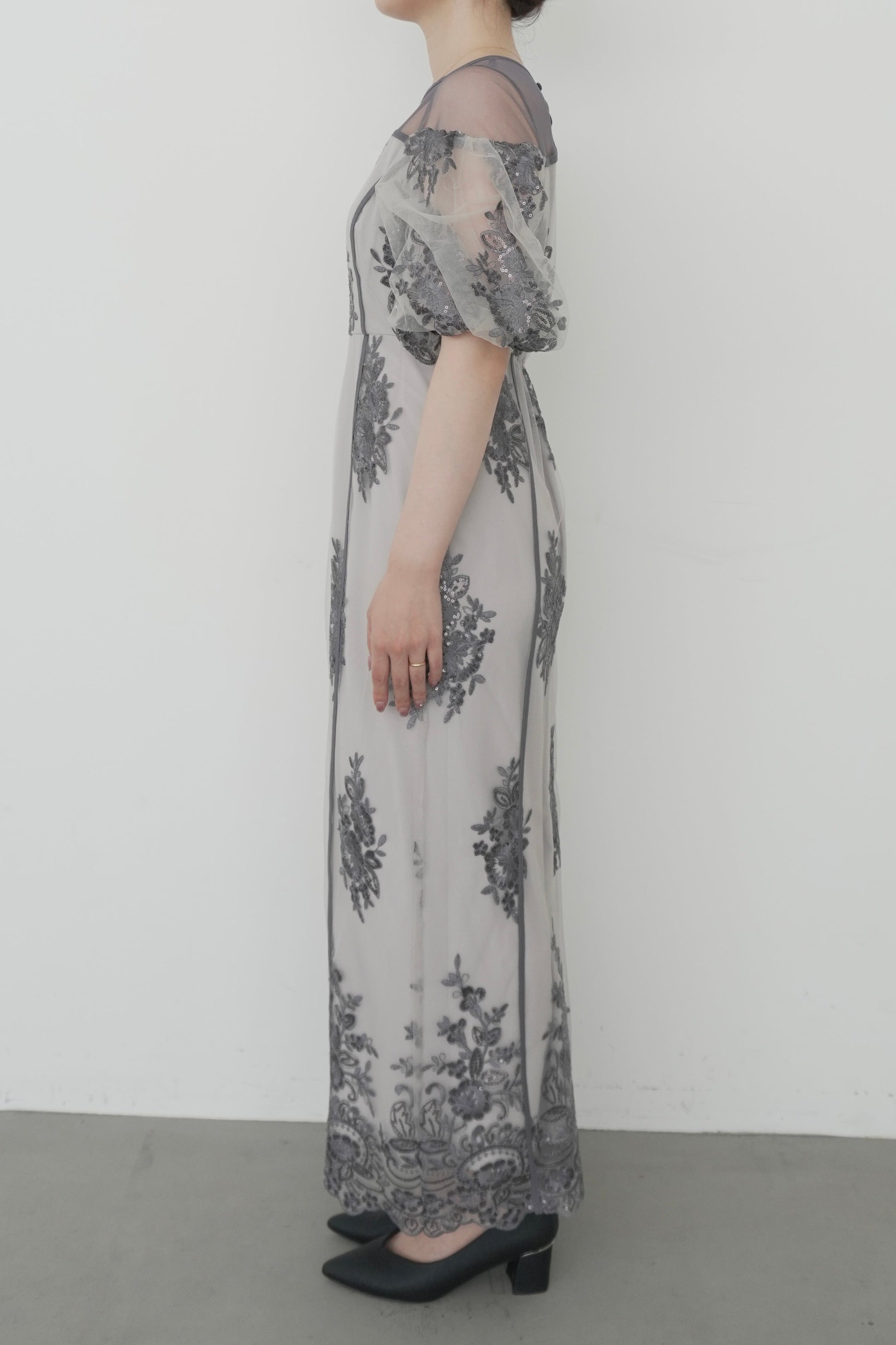 model:153cm size:S color:グレー