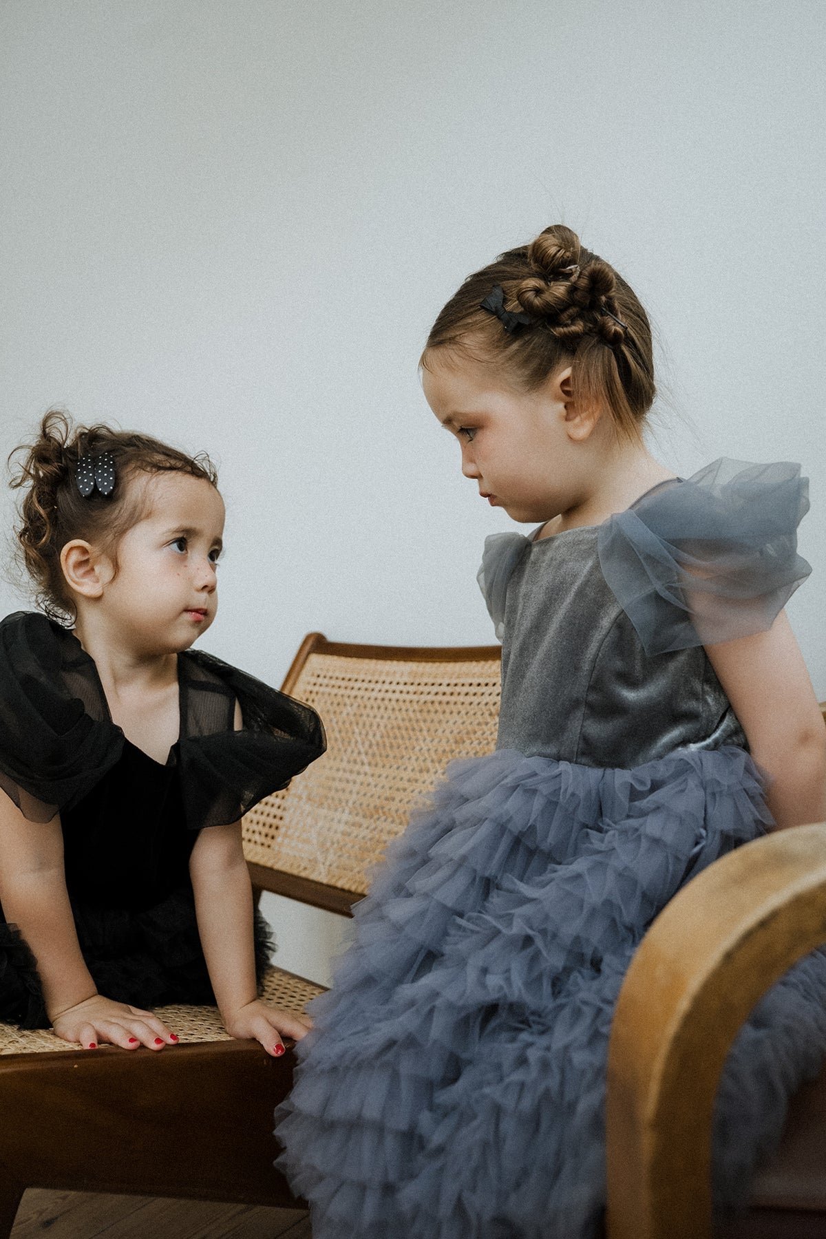 1155 Velour Ruffle Dress kids