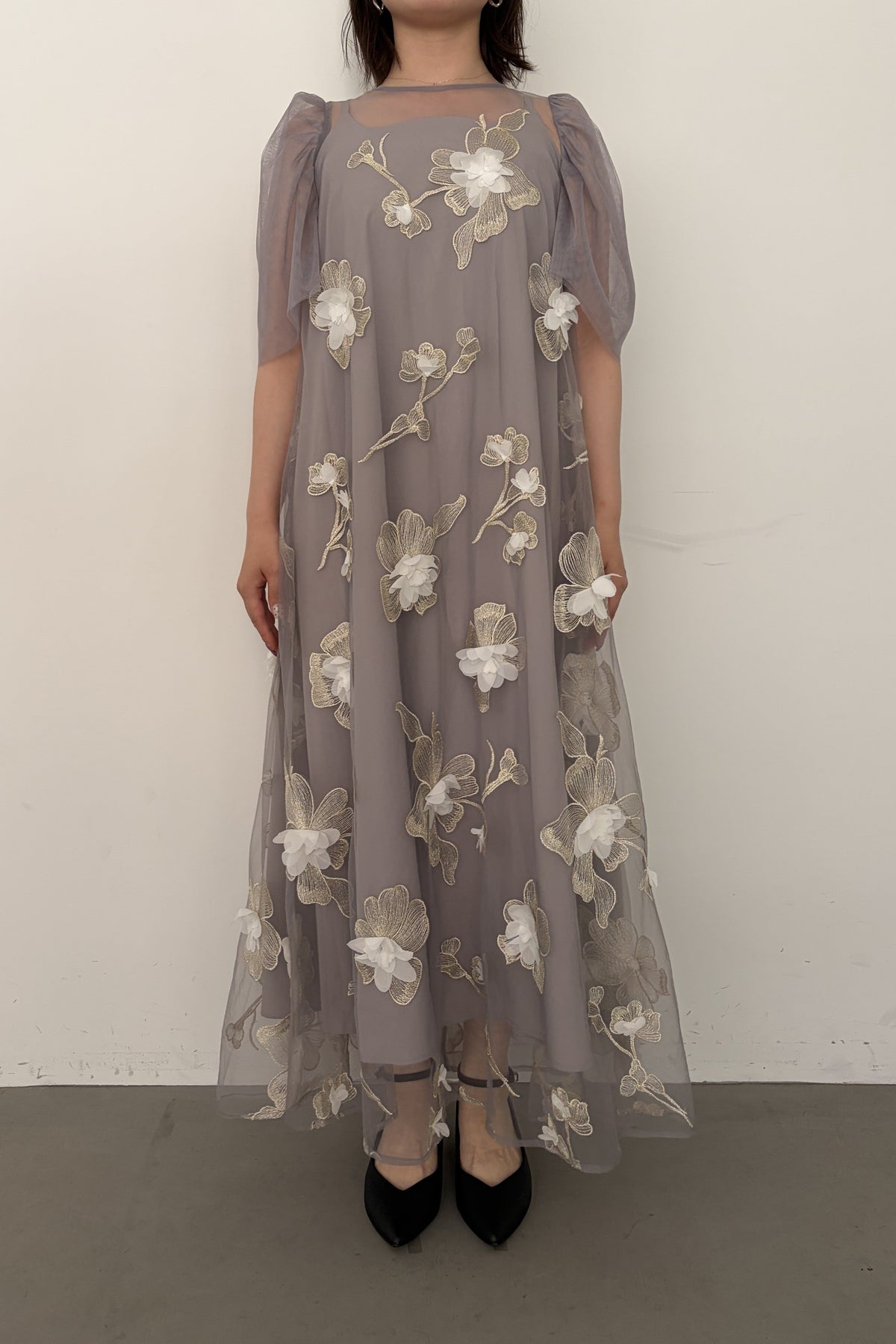 model:153cm size:M/Short color:グレー
