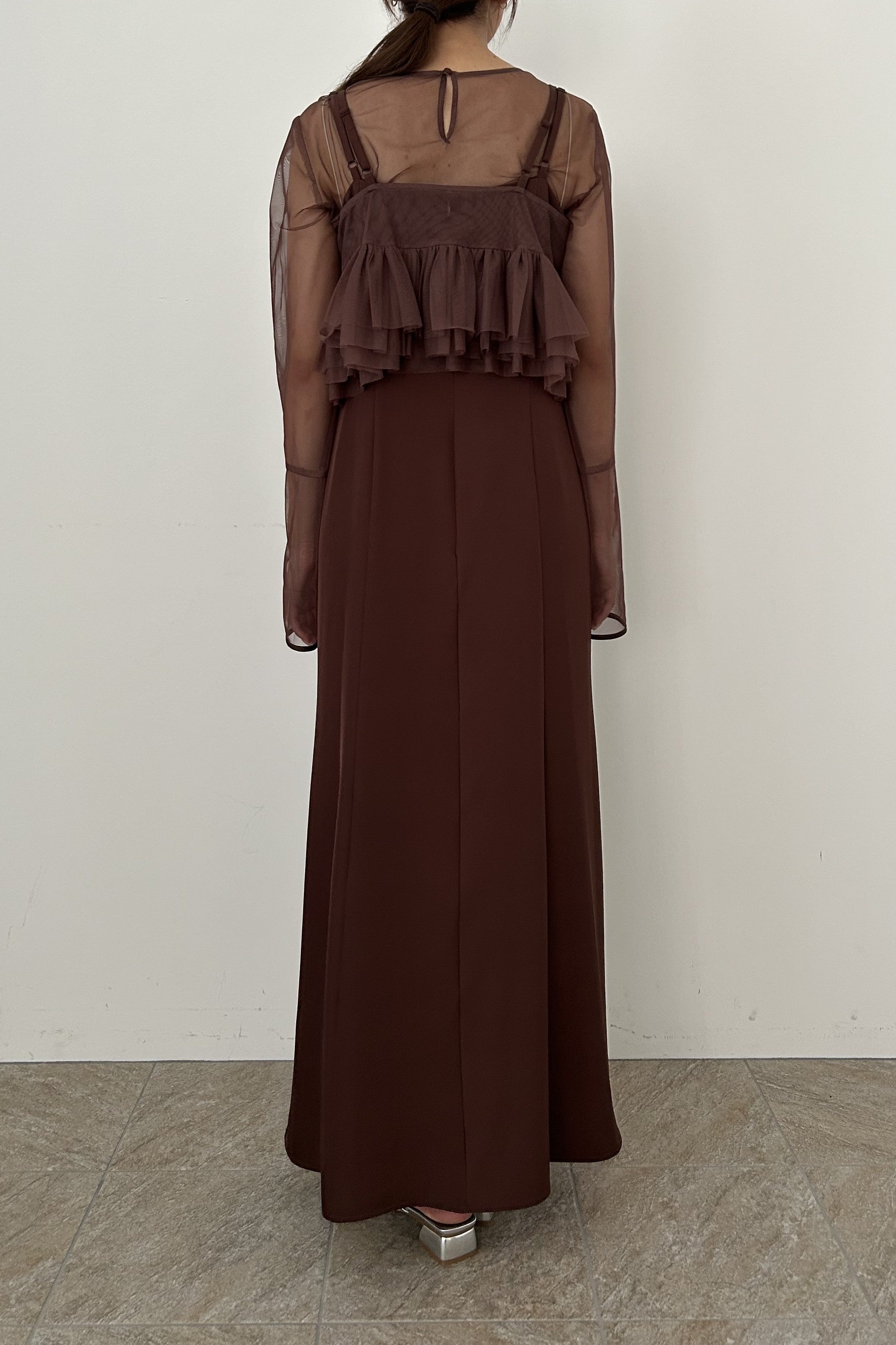 model:165cm size:L color:チョコ