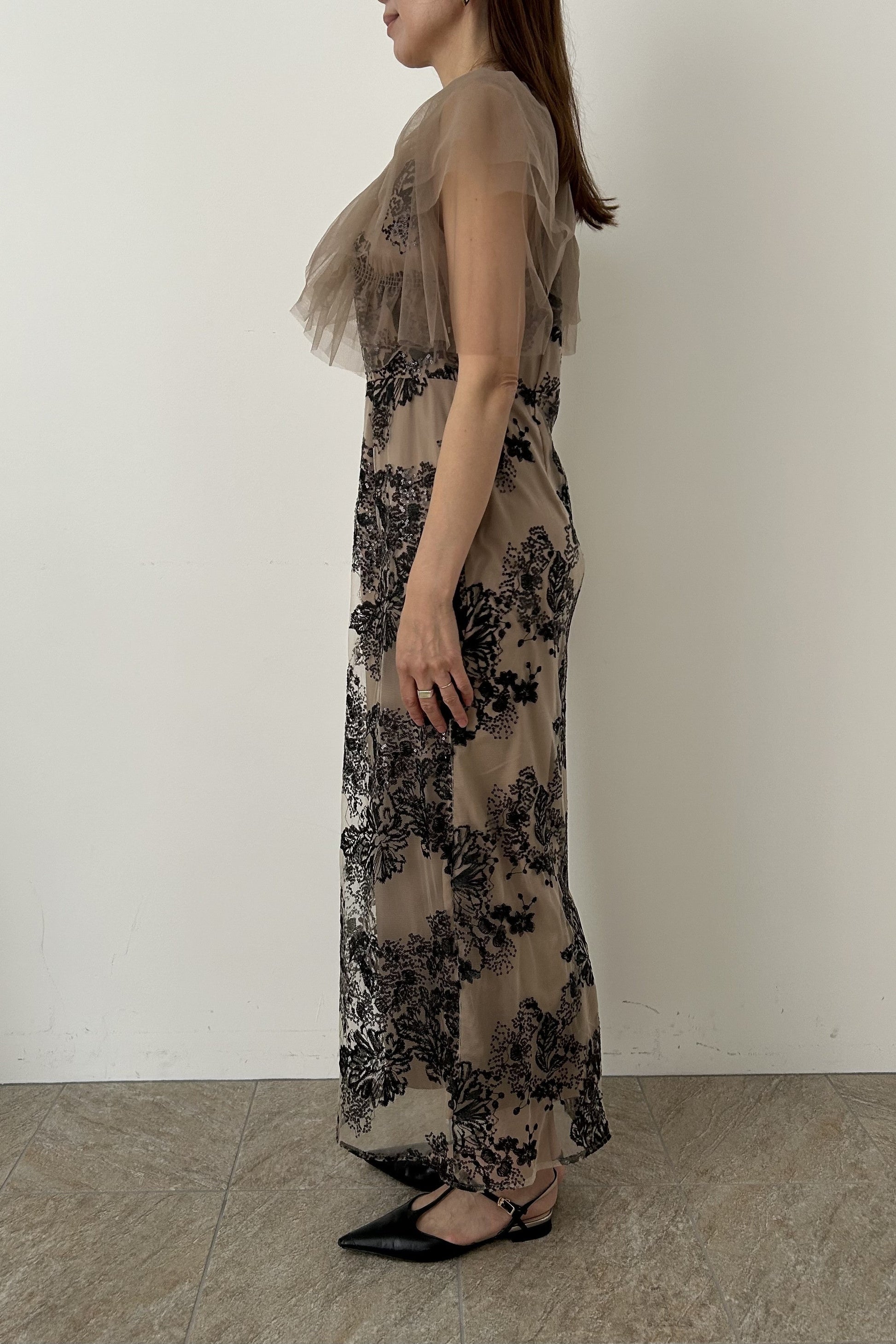 model:164cm size:L color:ベージュ