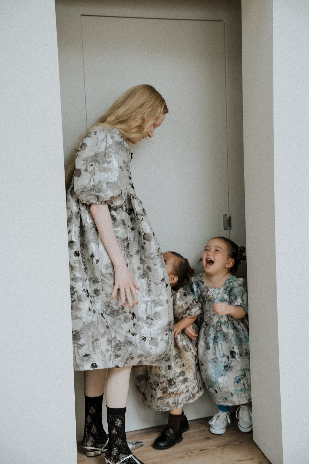 1156 Botanical jacquard dress kids
