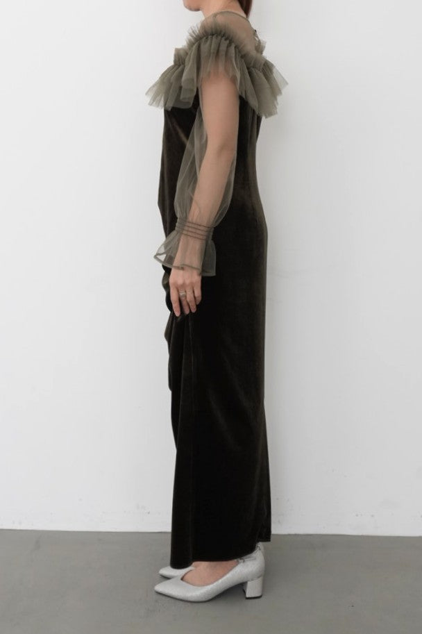model:164cm size:L color:オリーブ