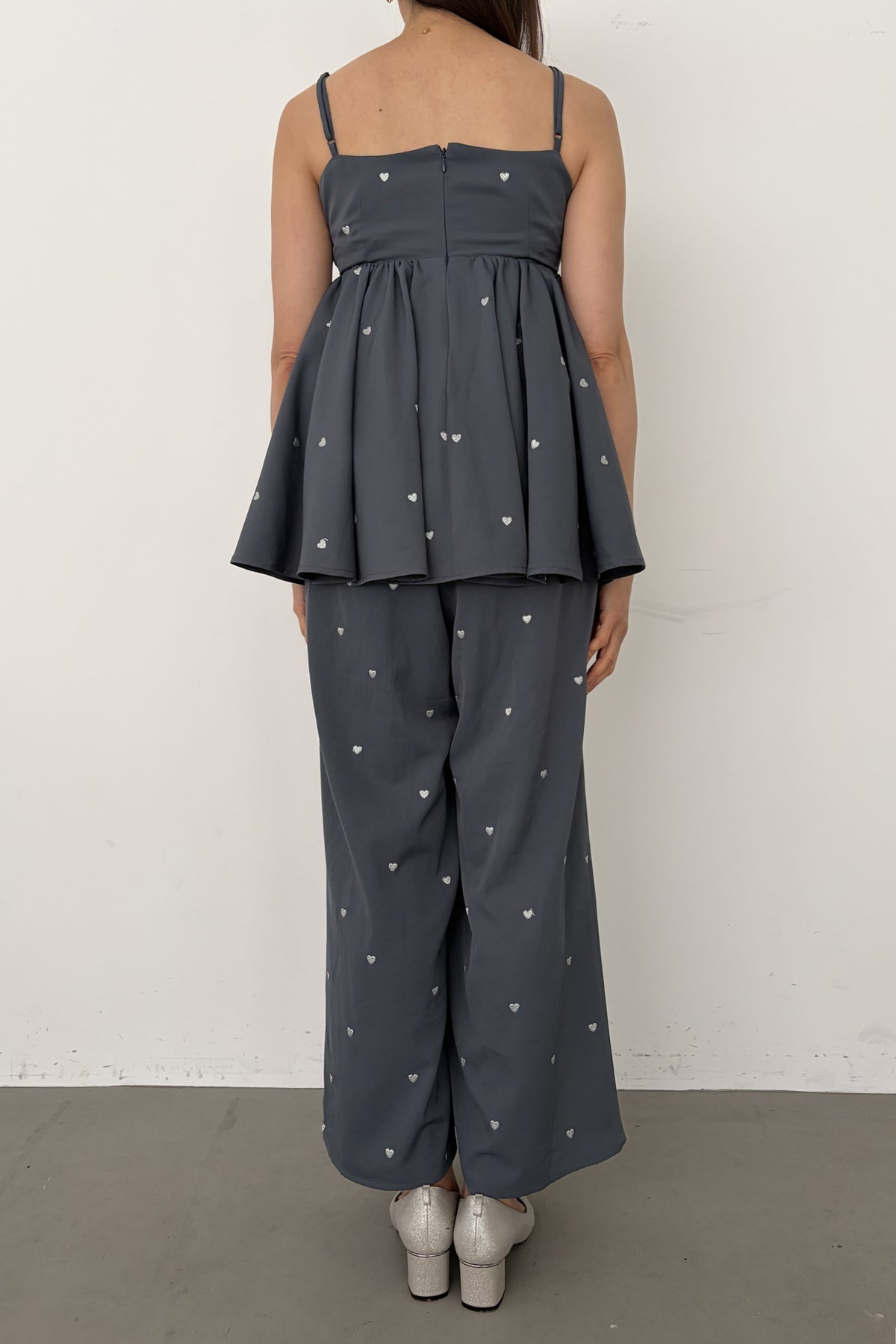 model:164cm size:S color:ブルー