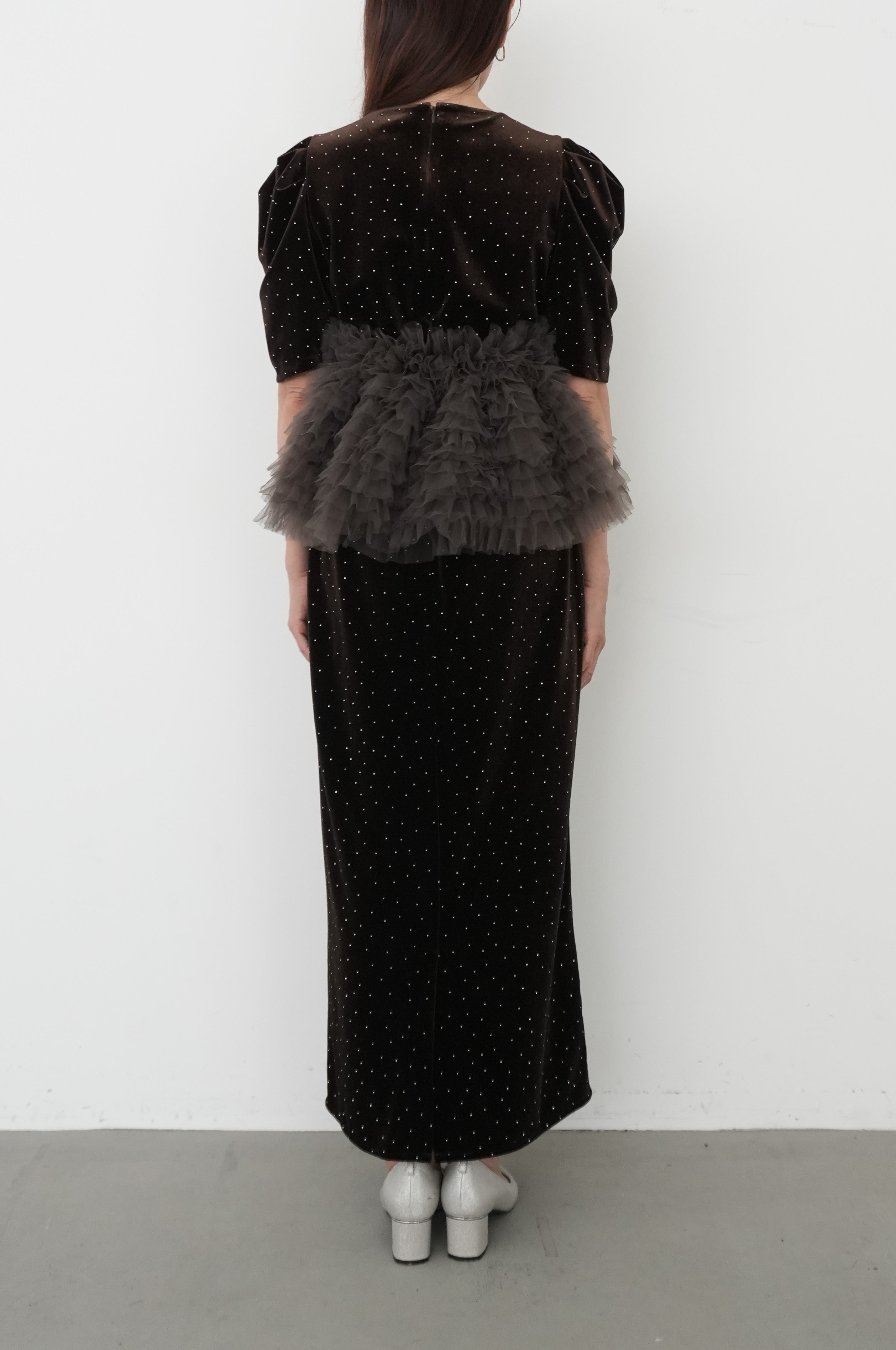 model:164cm size:L color:ブラウン