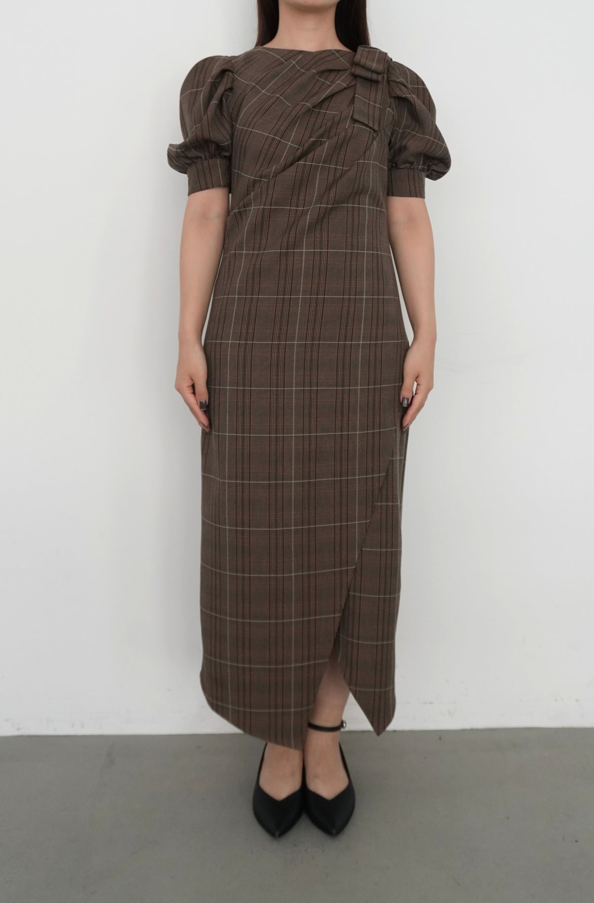 model:159cm size:S color:ブラウン
