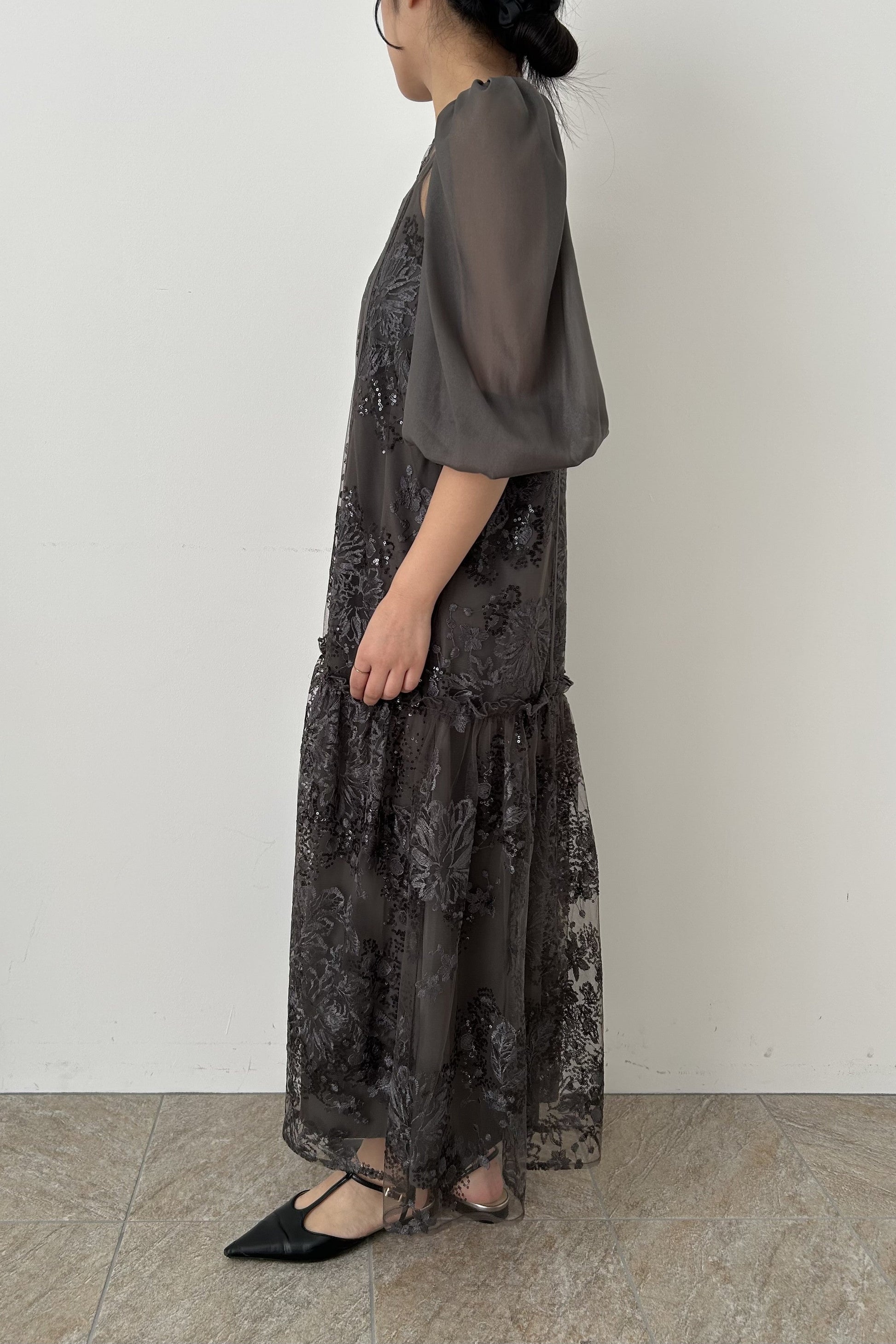 model:155cm size:S color:グレー