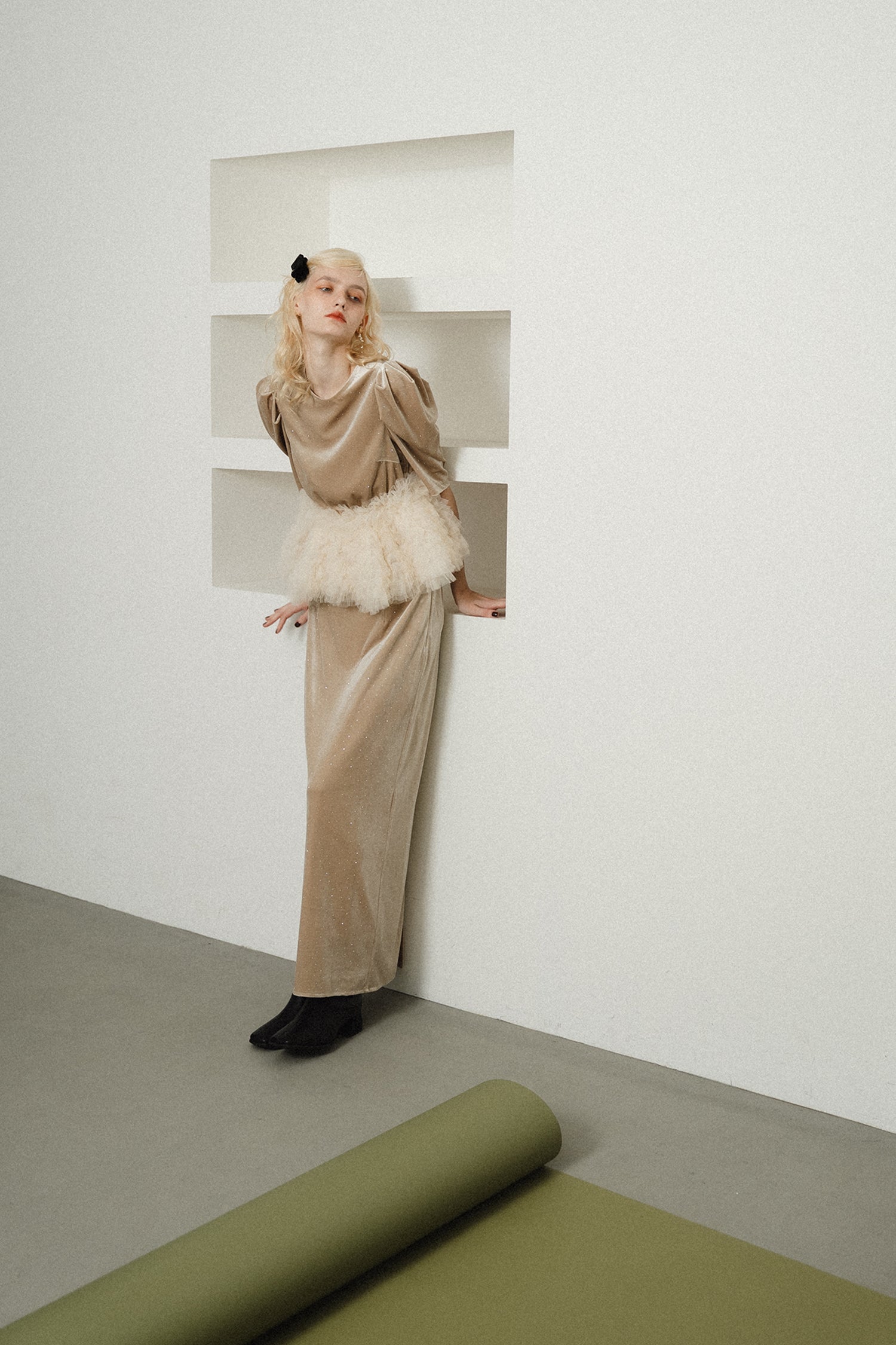 model:174cm size:モデルサイズ color:ベージュ
