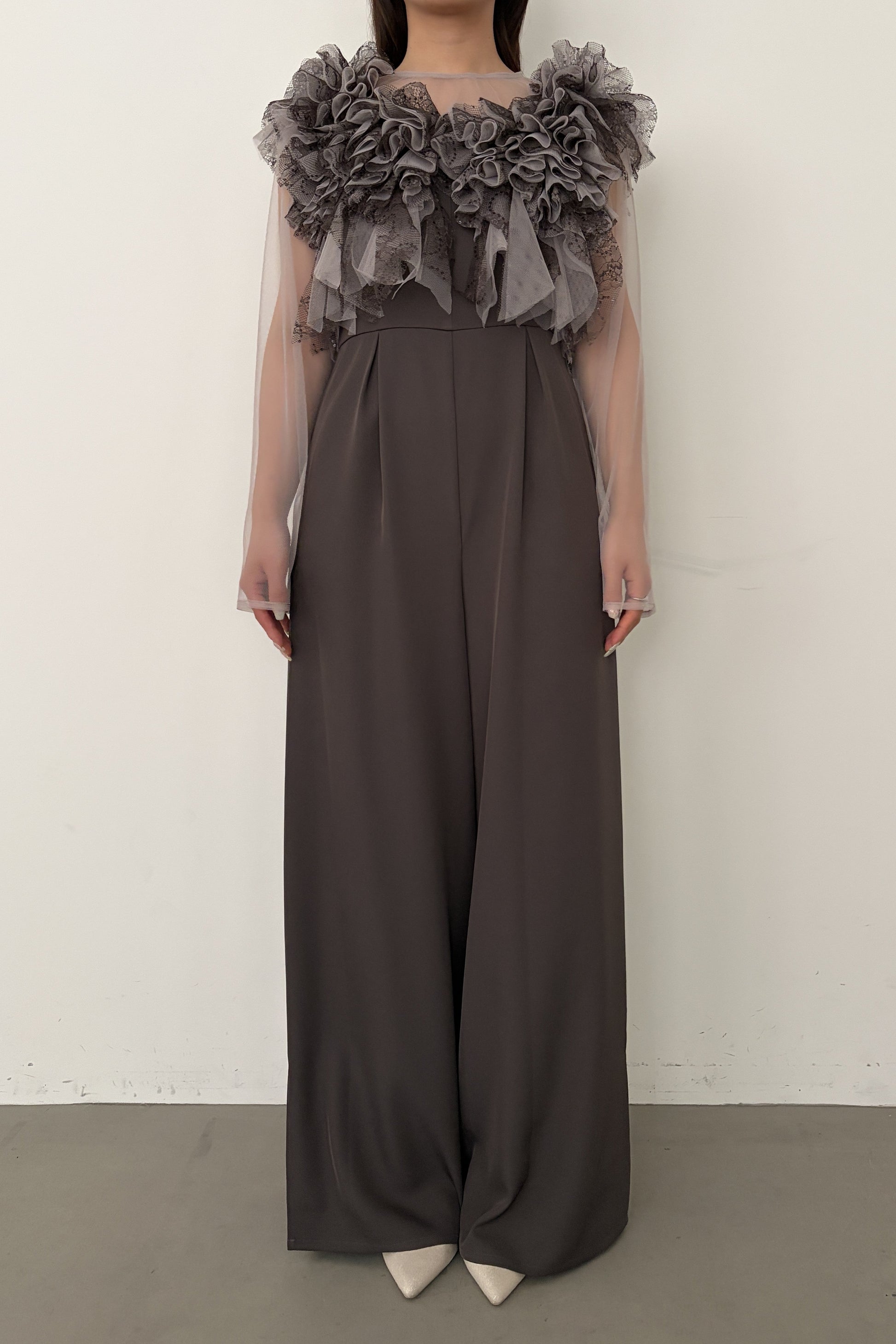 model:159cm size:M color:ブラウン