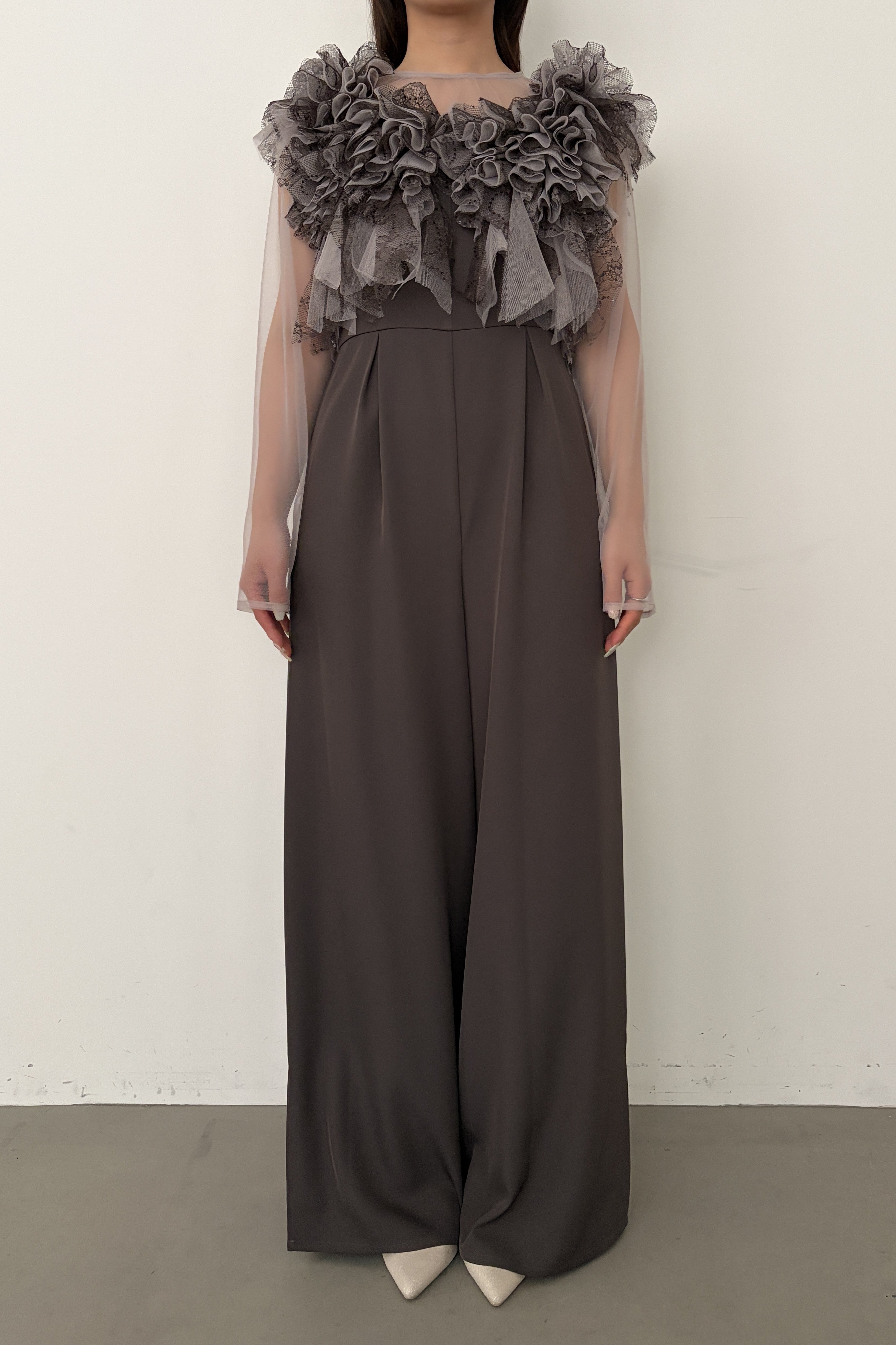 model:159cm size:M color:ブラウン