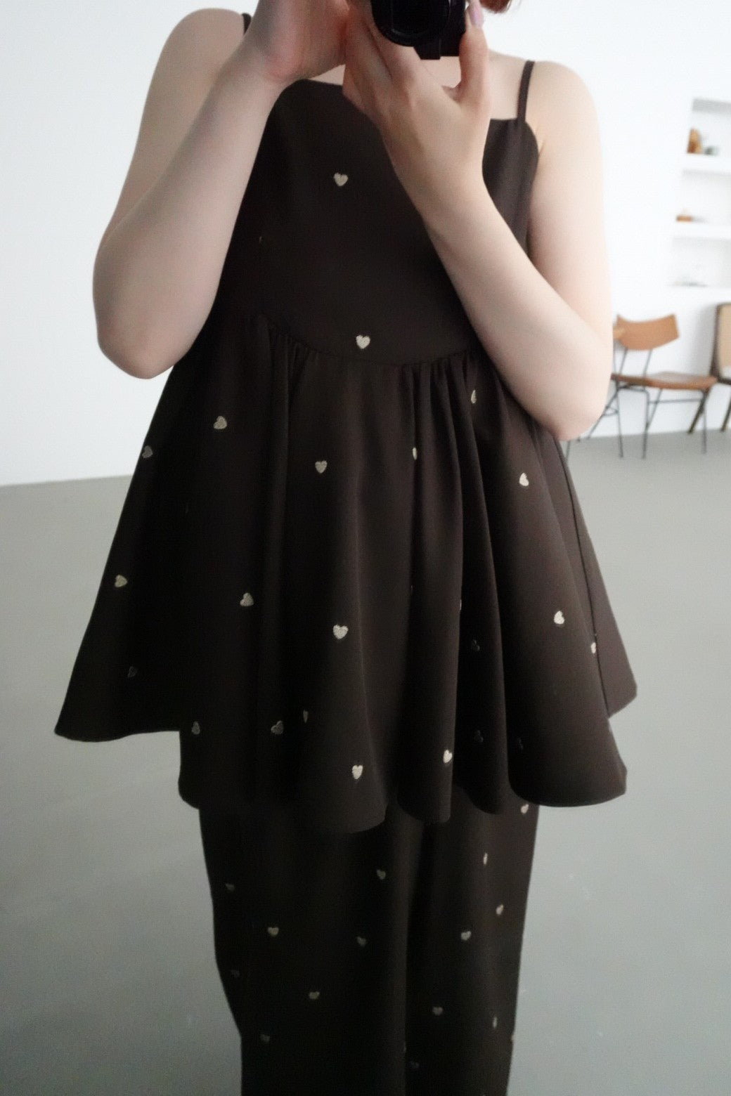 model:153cm size:M color:ブラウン