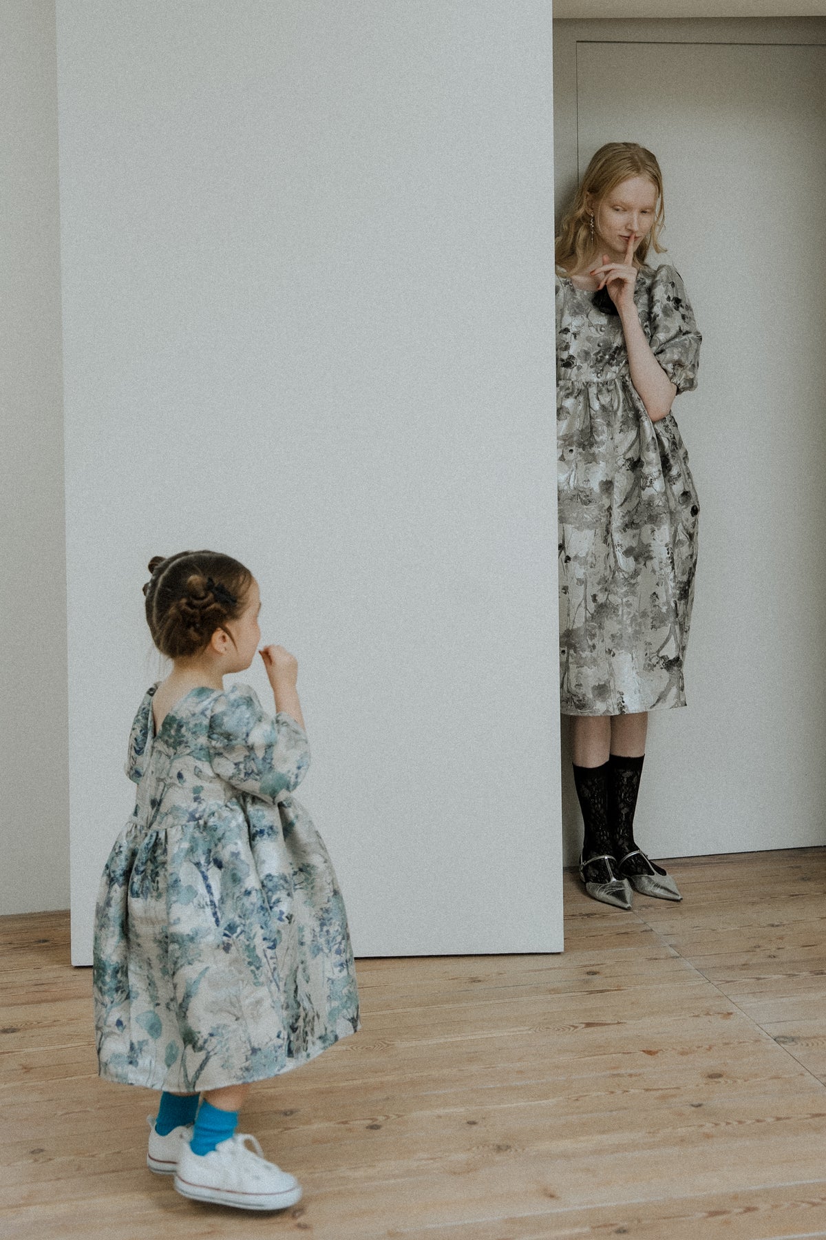 1156 Botanical jacquard dress kids