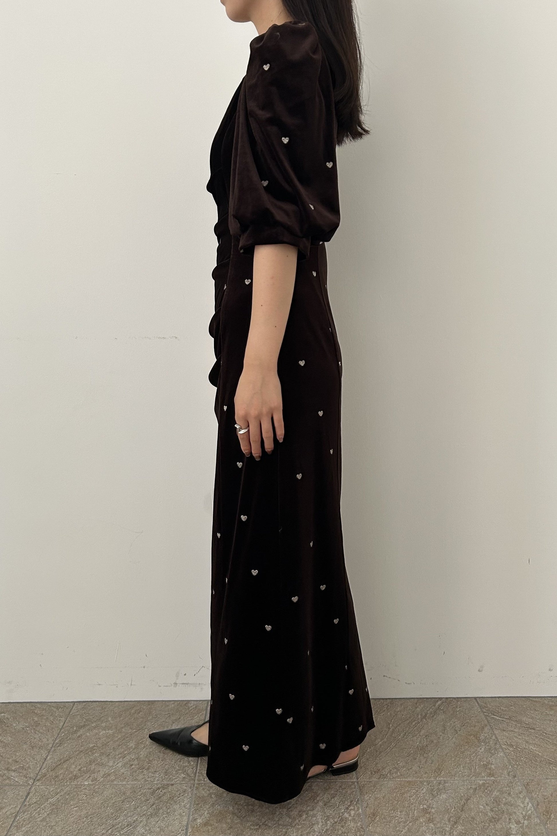 model:159cm size:M color:ブラウン