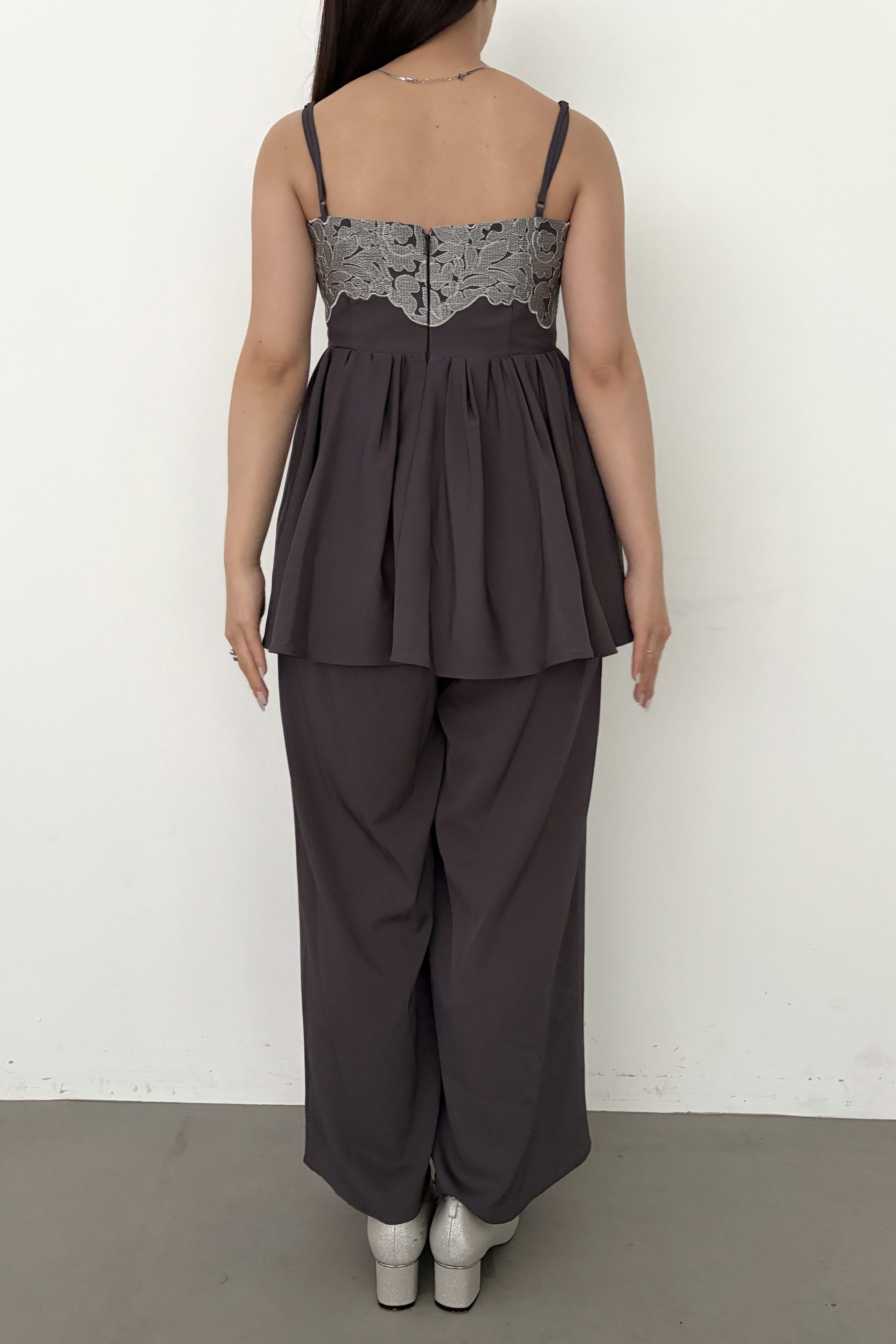 model:159cm size:S color:ブラウン