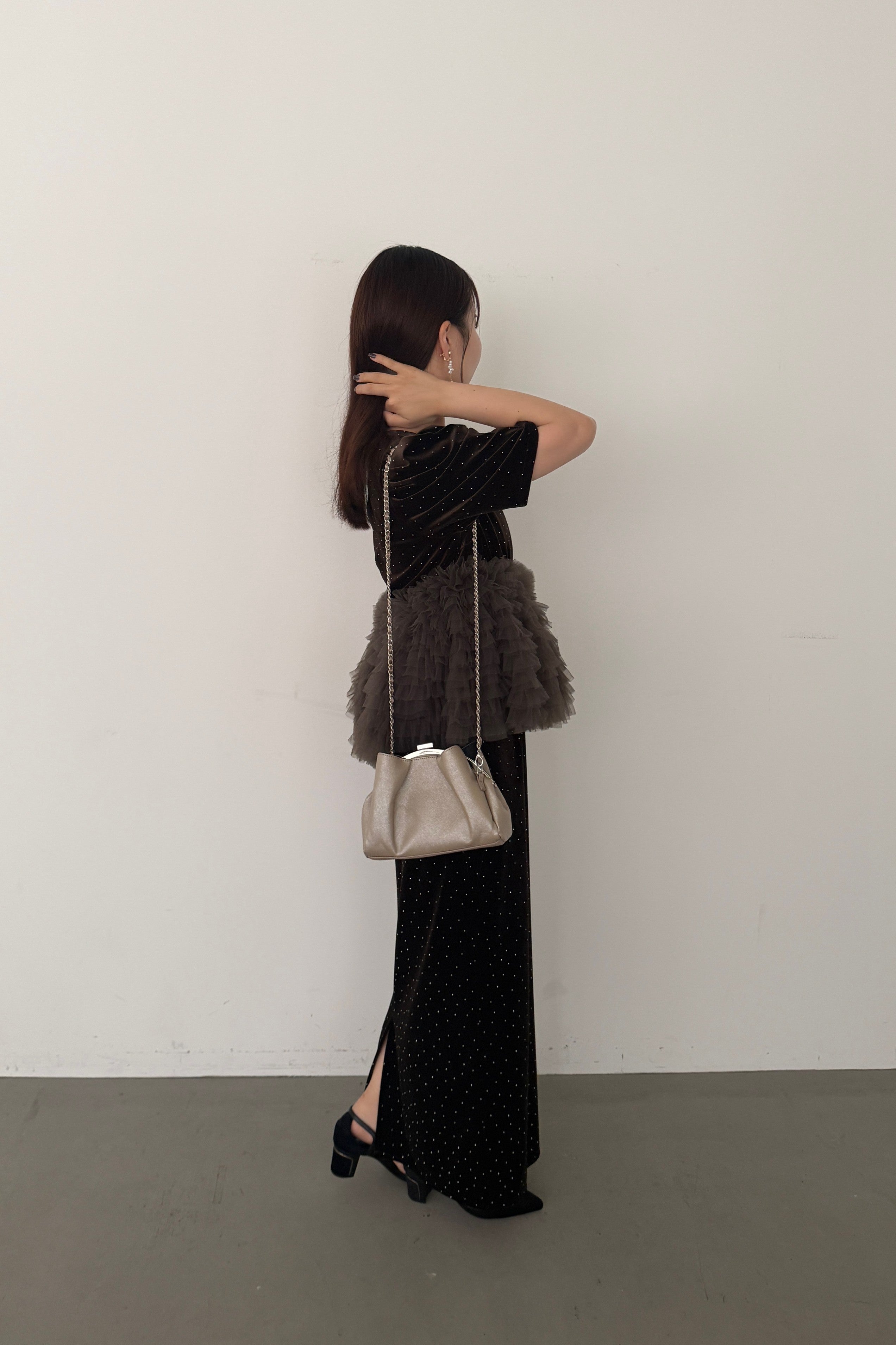 model:159cm size:L color:ブラウン