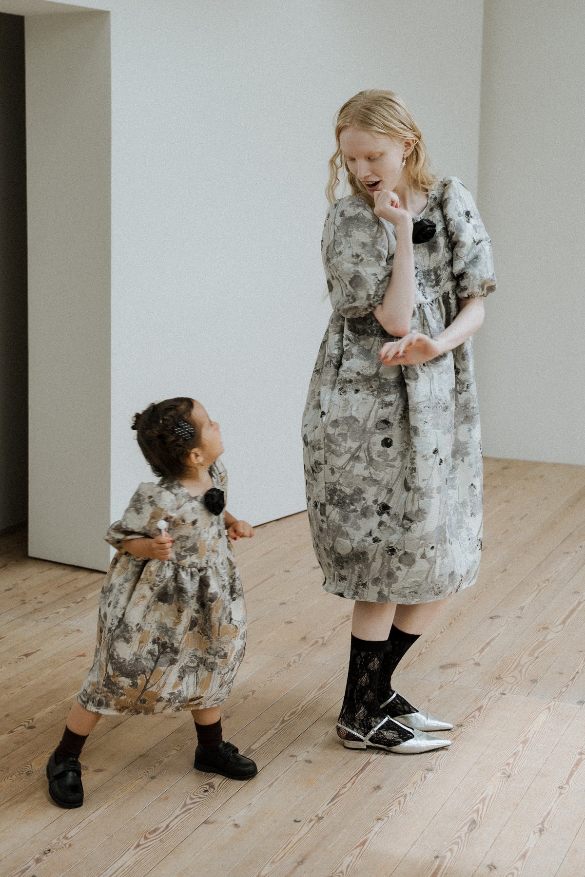 1156 Botanical jacquard dress kids