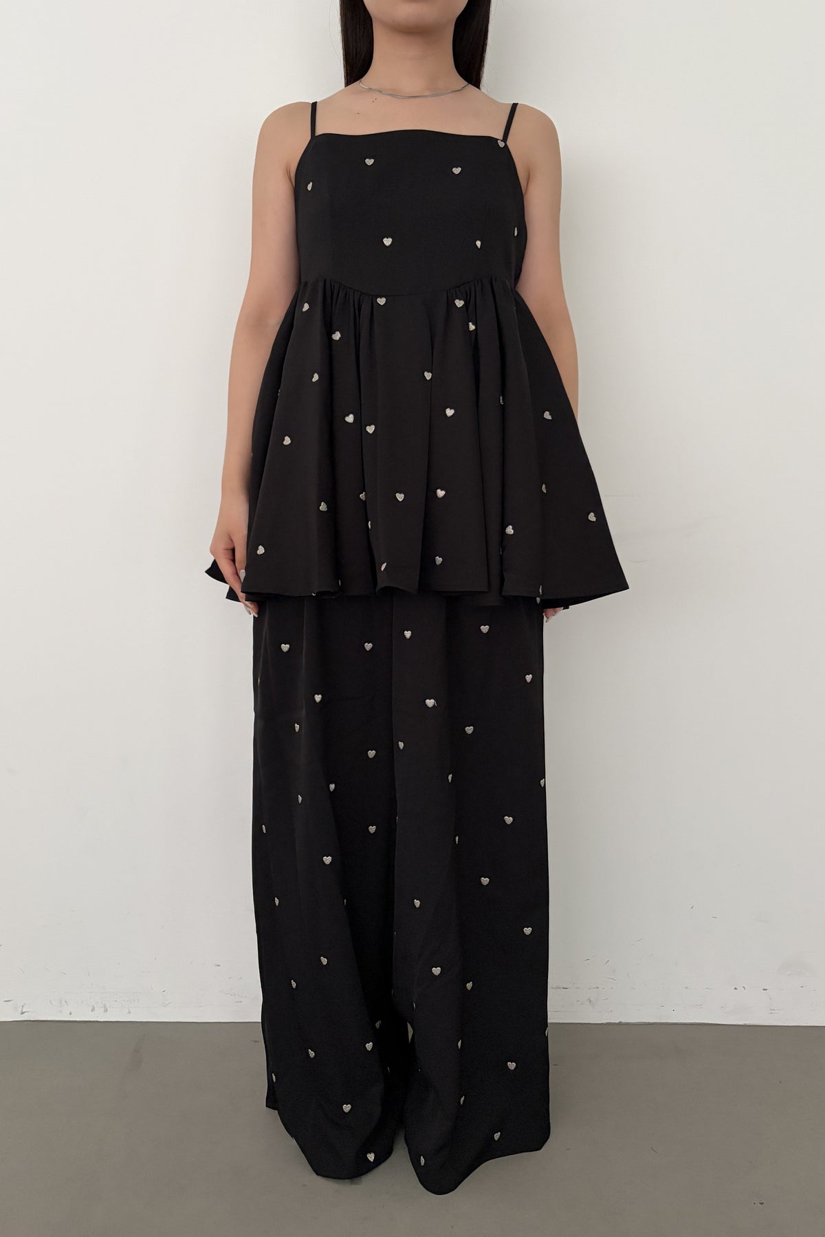 model:159cm size:L color:ブラック