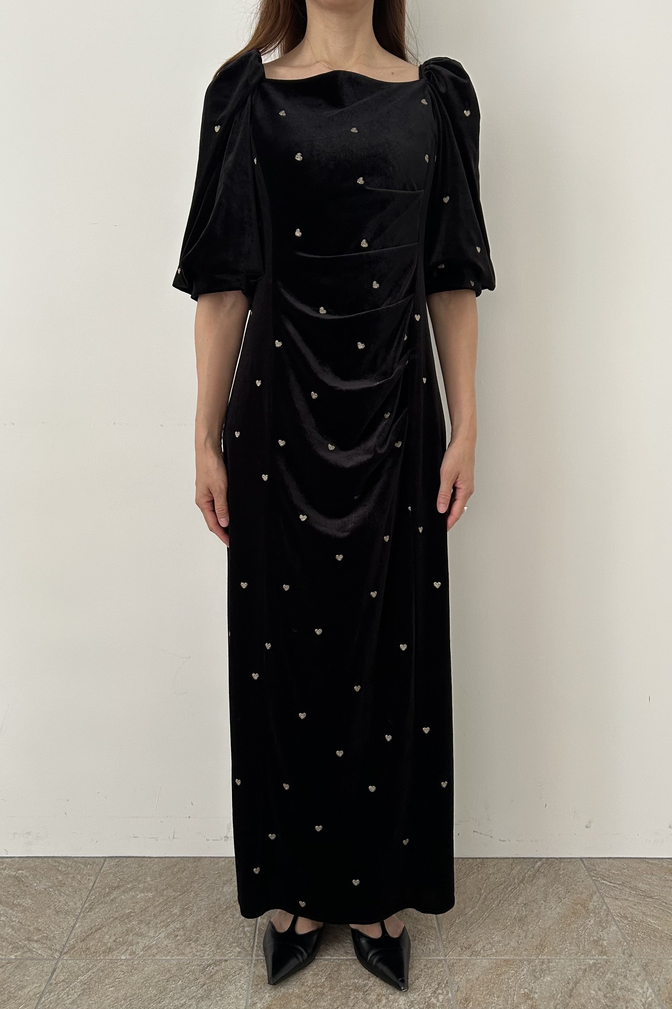 model:164cm size:L color:ブラック