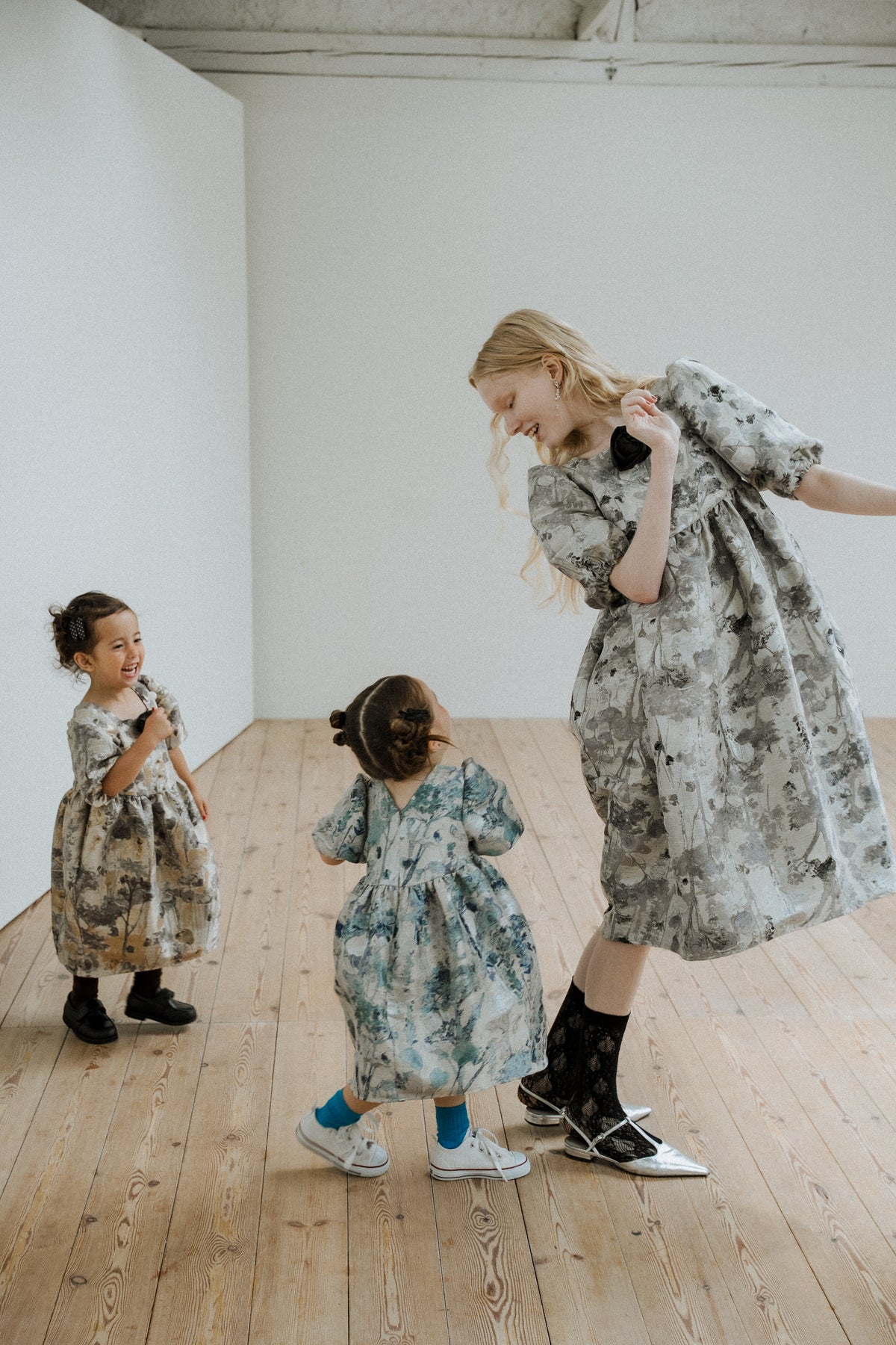 1156 Botanical jacquard dress kids