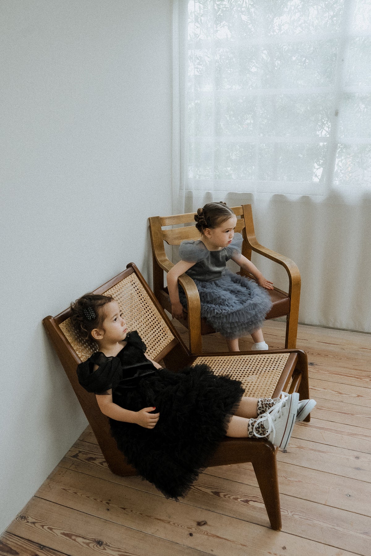 1155 Velour Ruffle Dress kids
