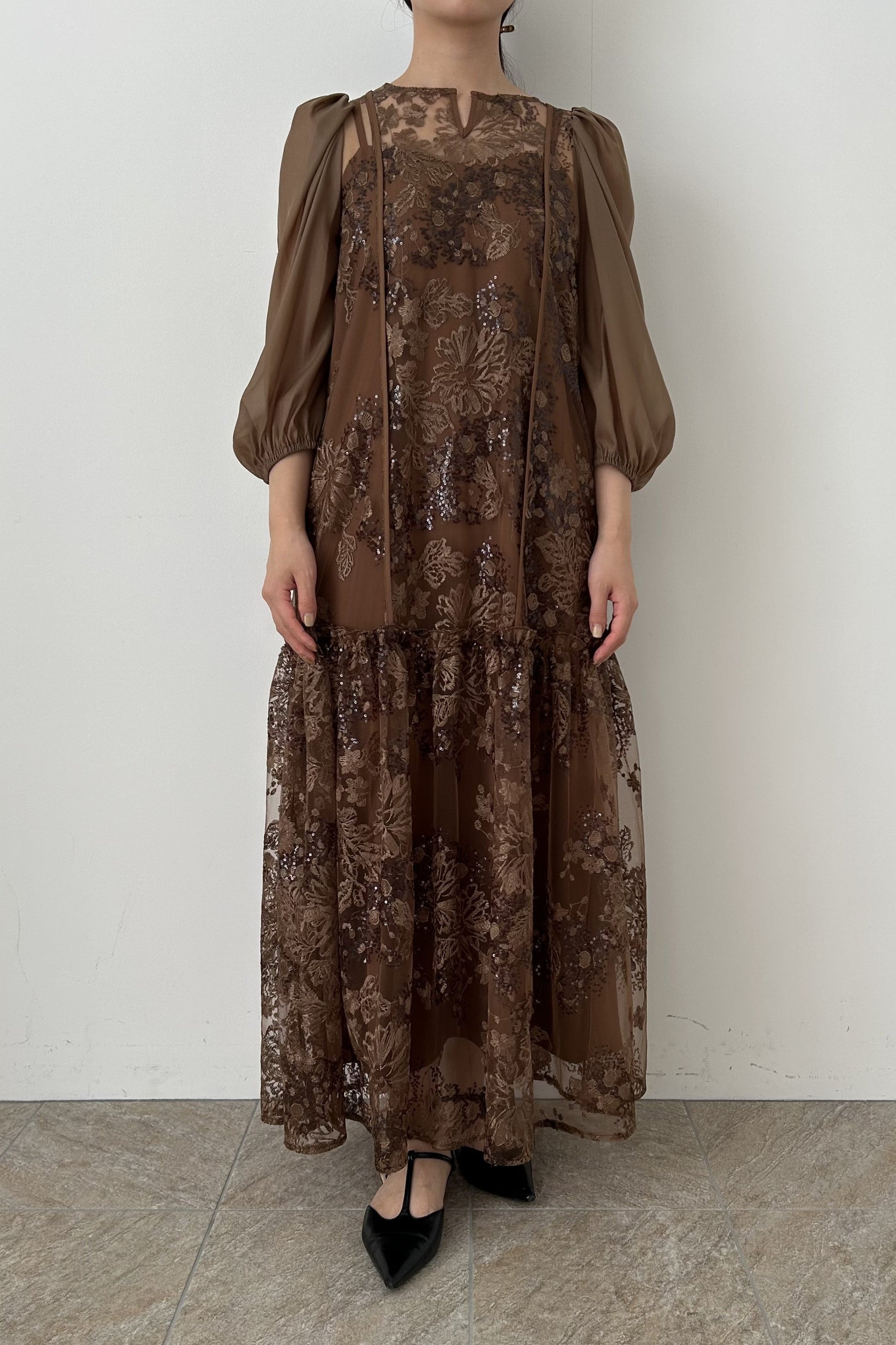 model:159cm size:M color:ブラウン