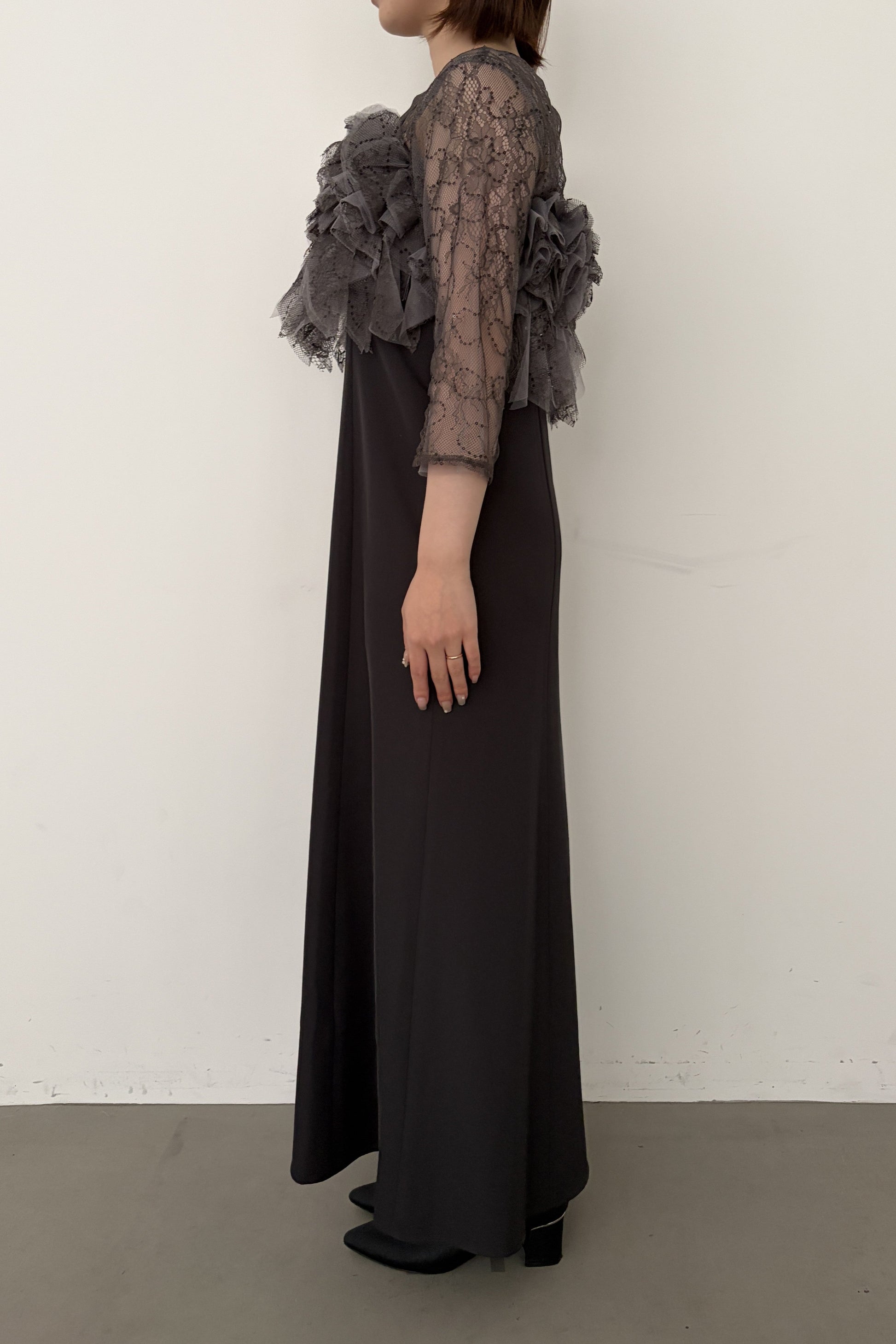 model:153cm size:S color:チャコール