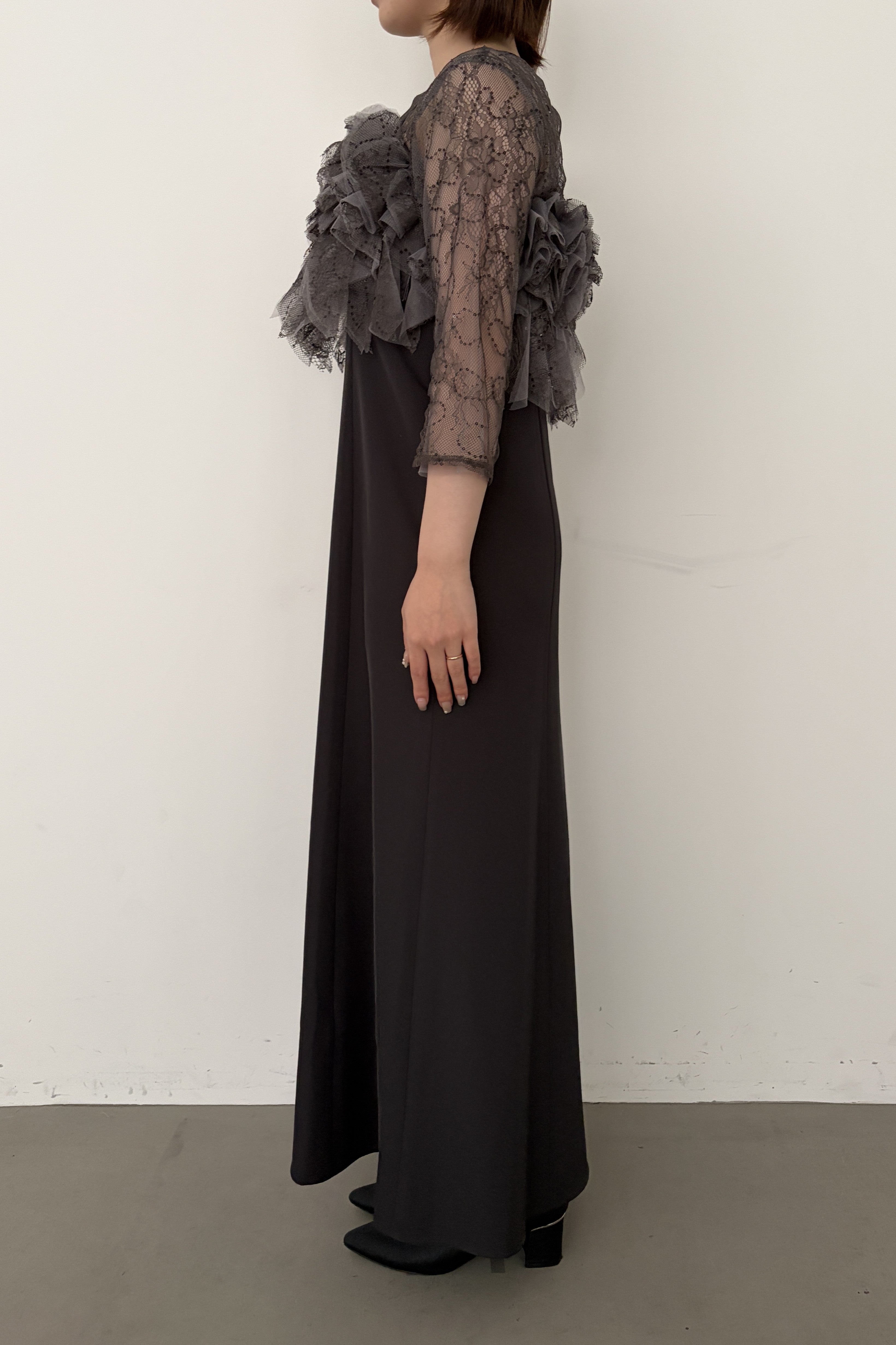 model:153cm size:S color:チャコール