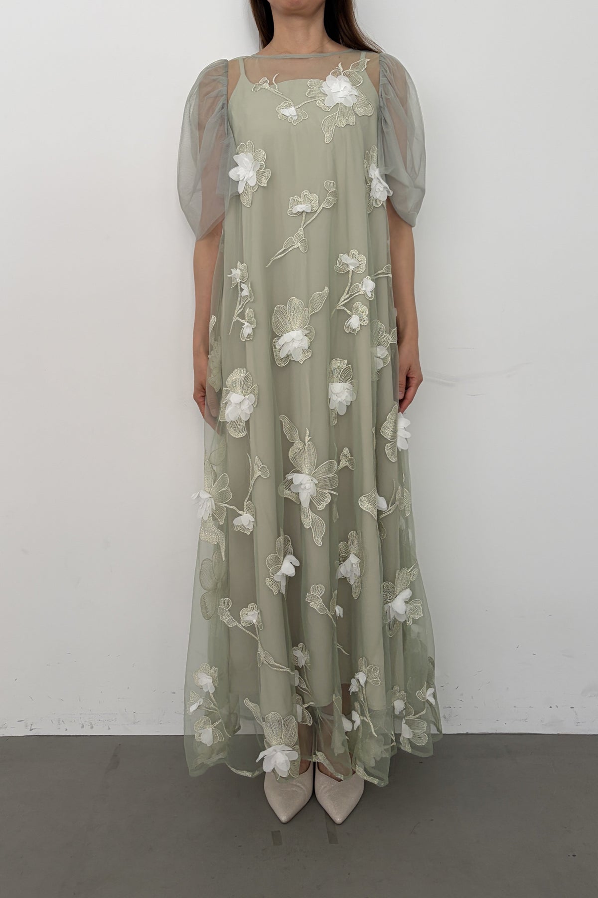 model:164cm size:M/Long color:グリーン
