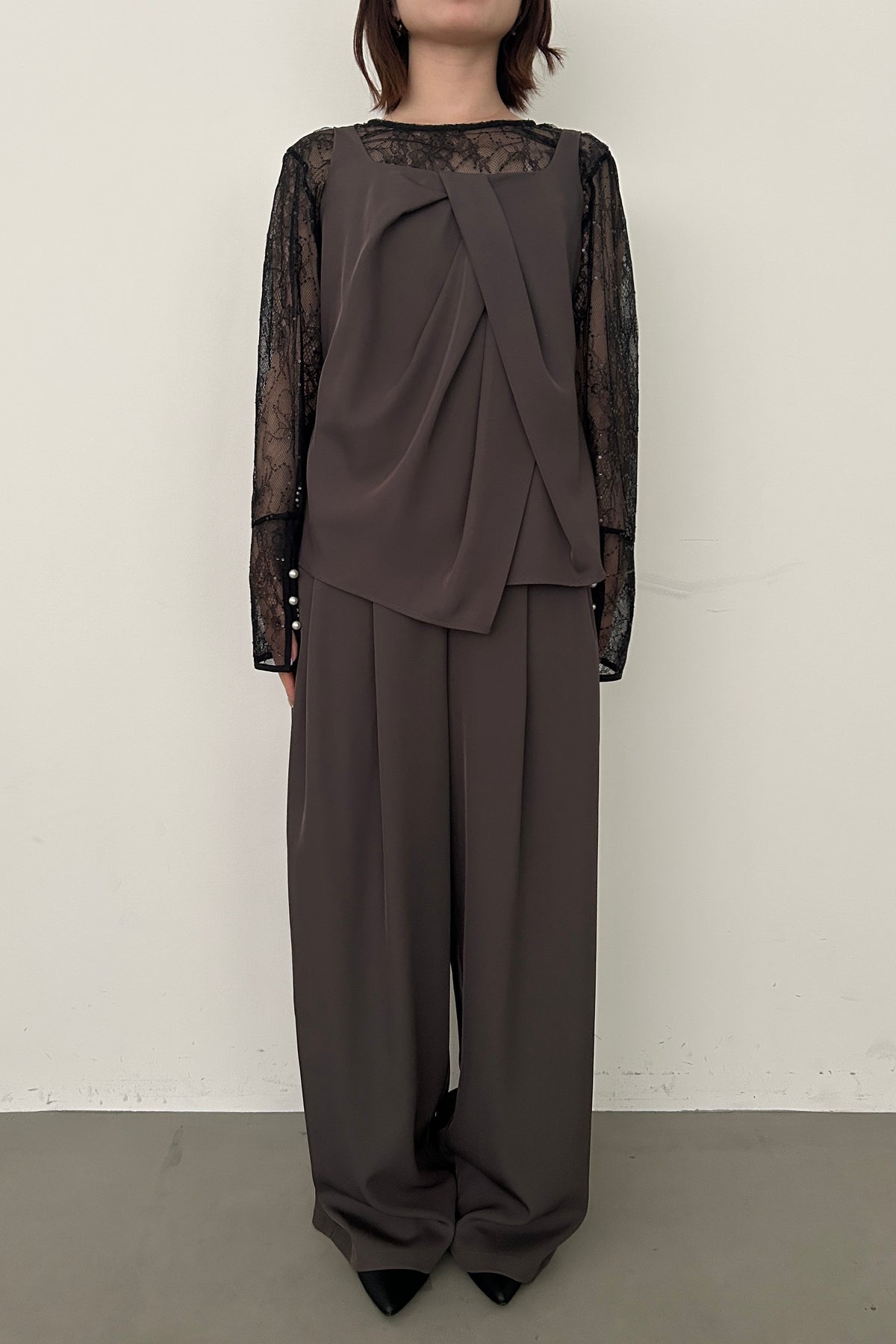 model:153cm size:M color:ブラウン