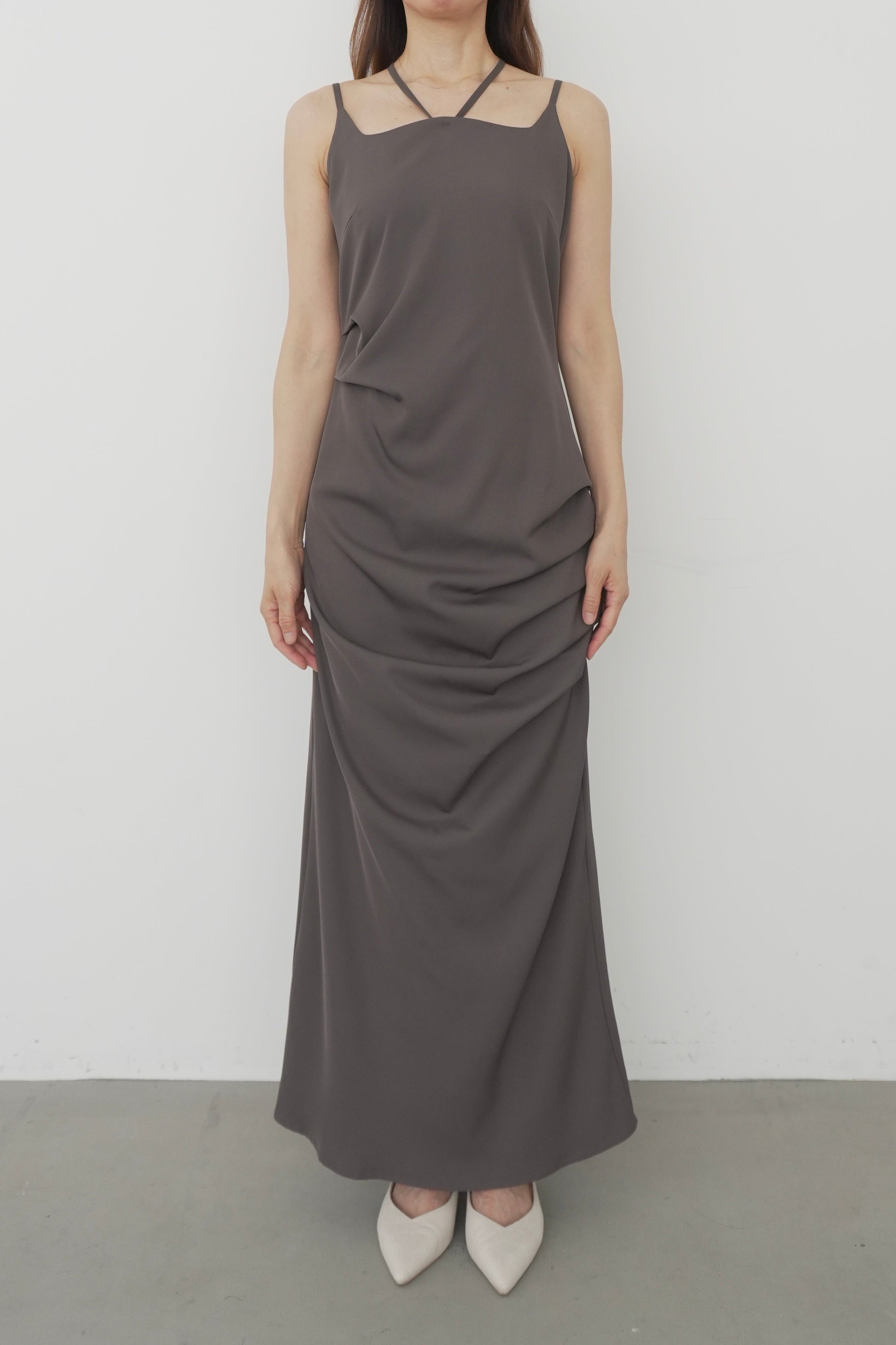 model:164cm size:L color:ブラウン