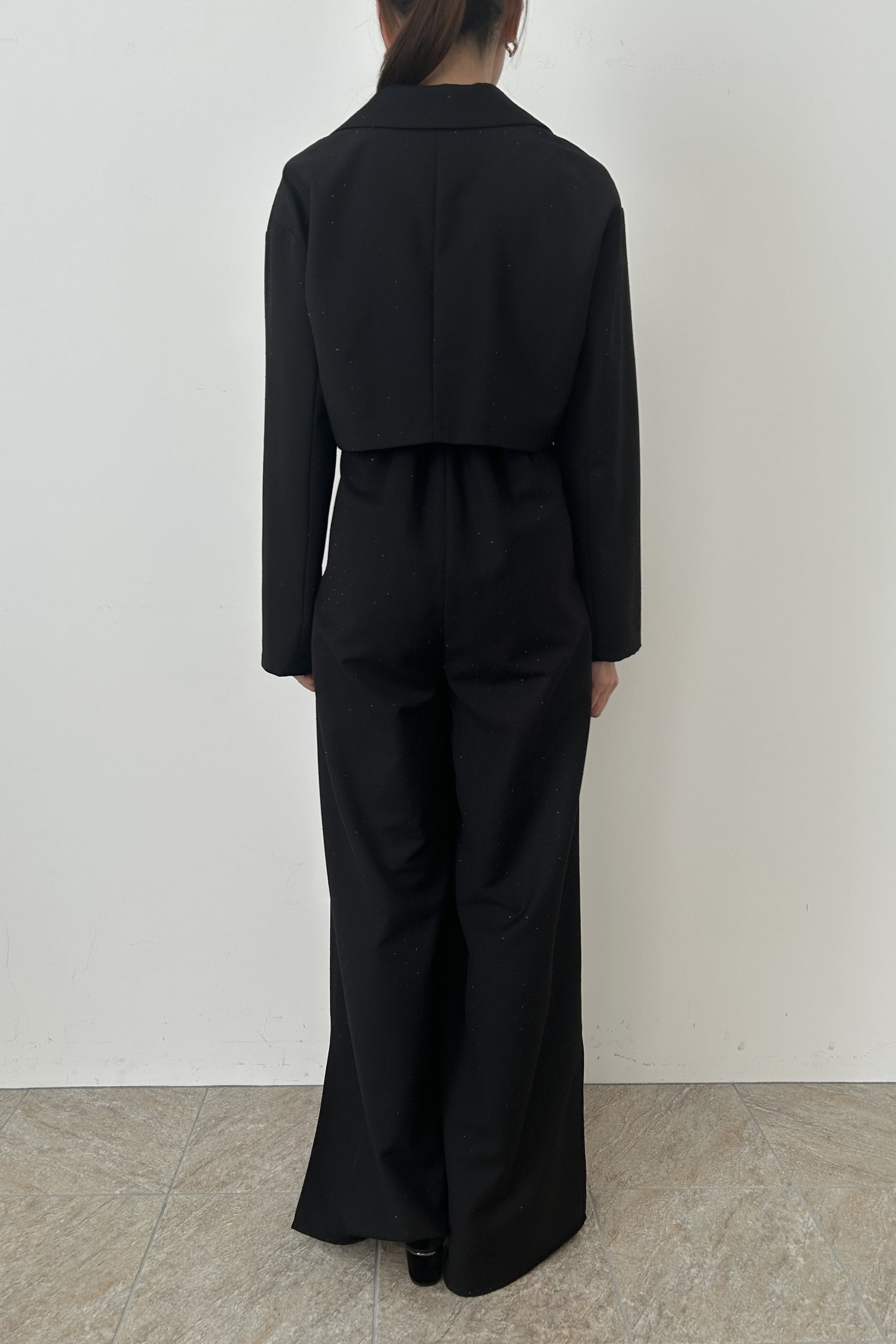 model:164cm size:L color:ブラック