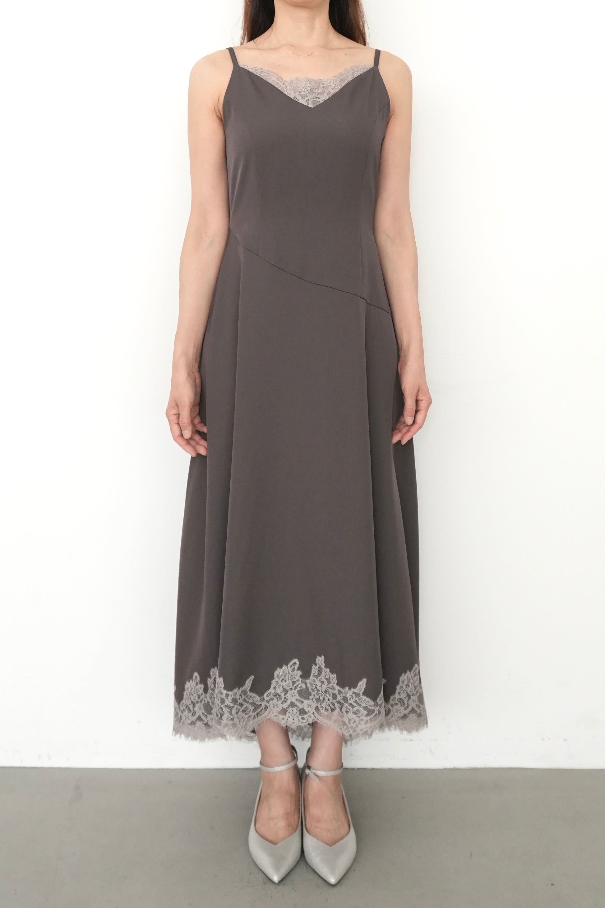 model:164cm size:L color:ブラウン
