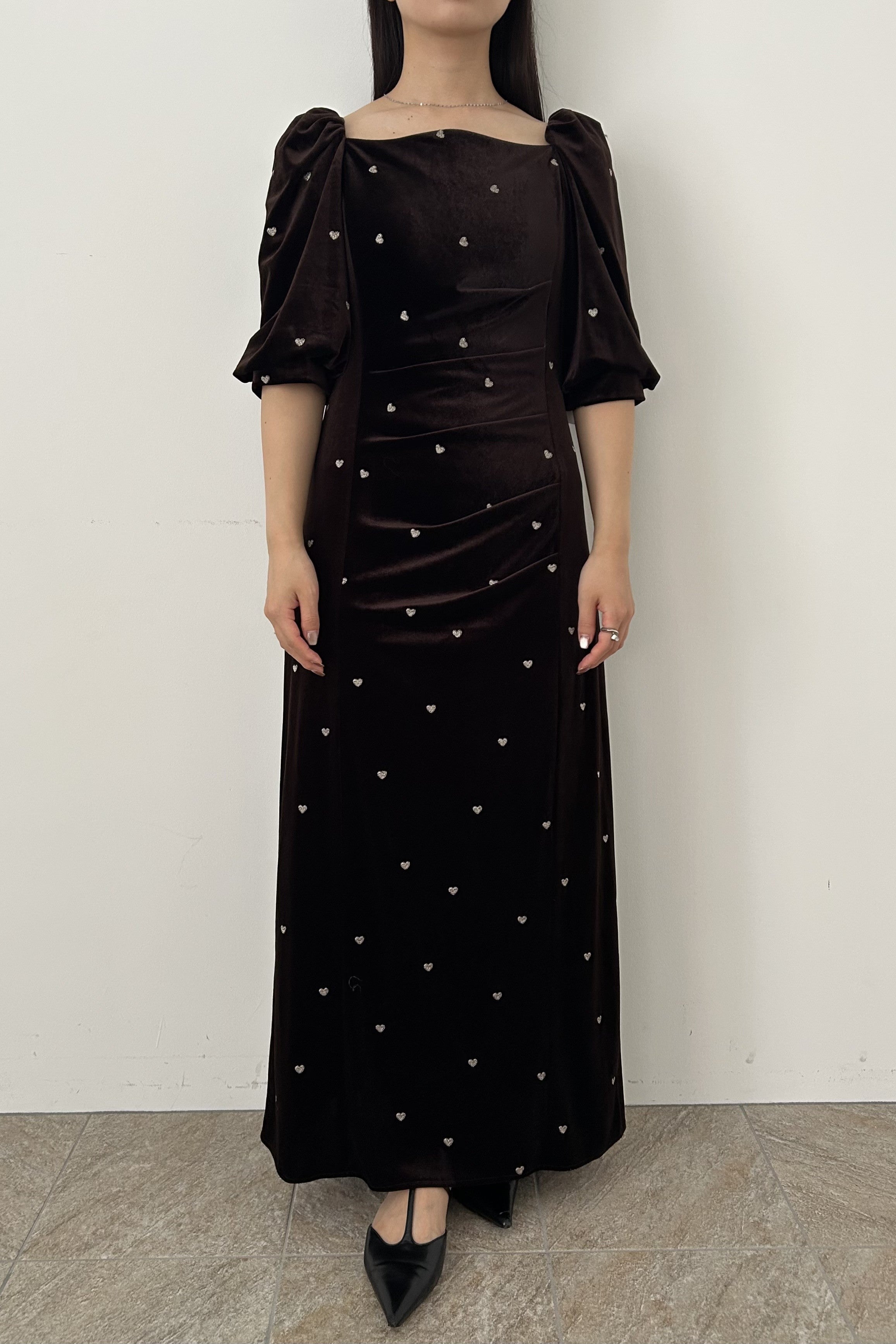 model:159cm size:M color:ブラウン