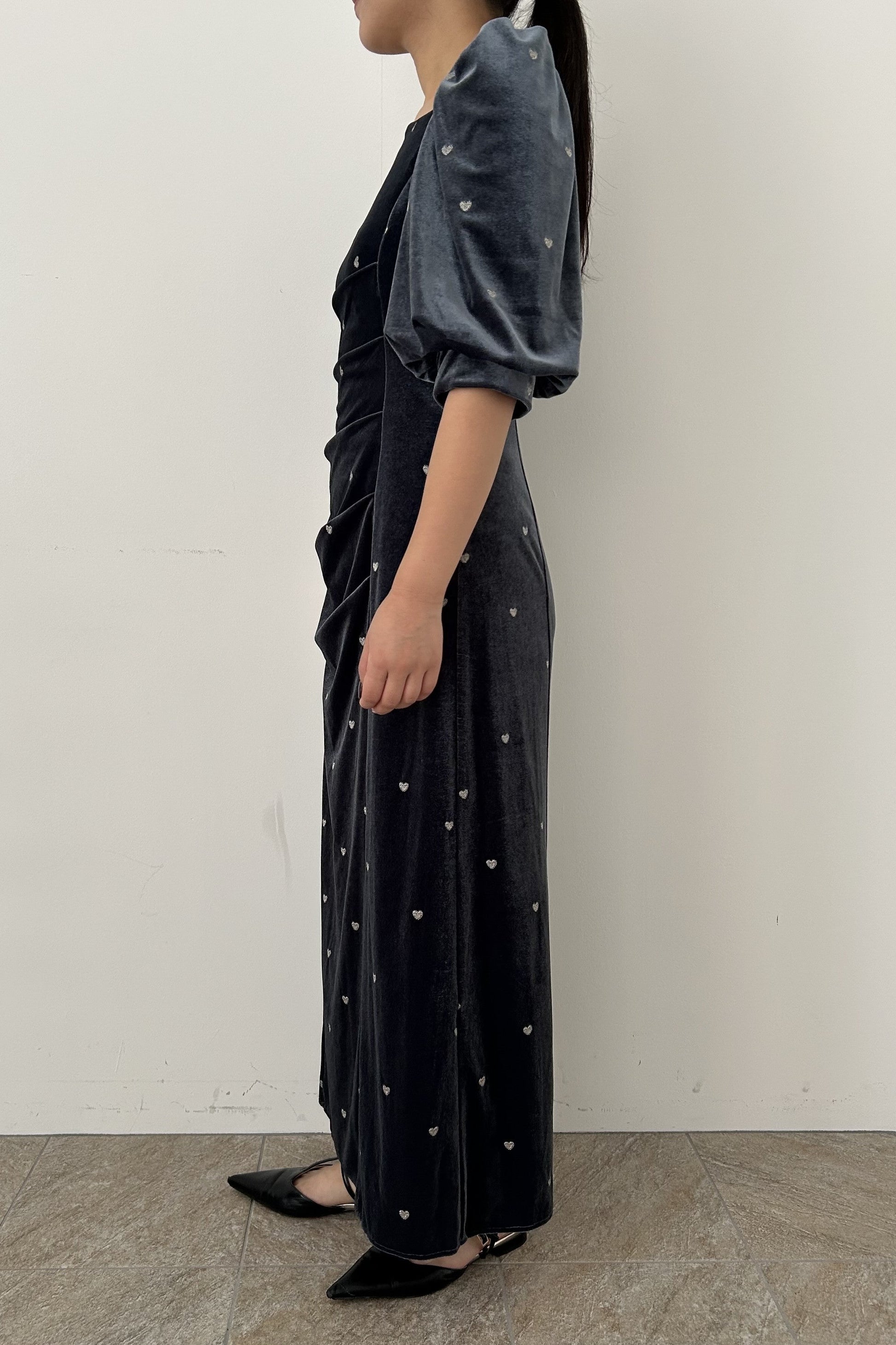 model:155cm size:S color:ブルー