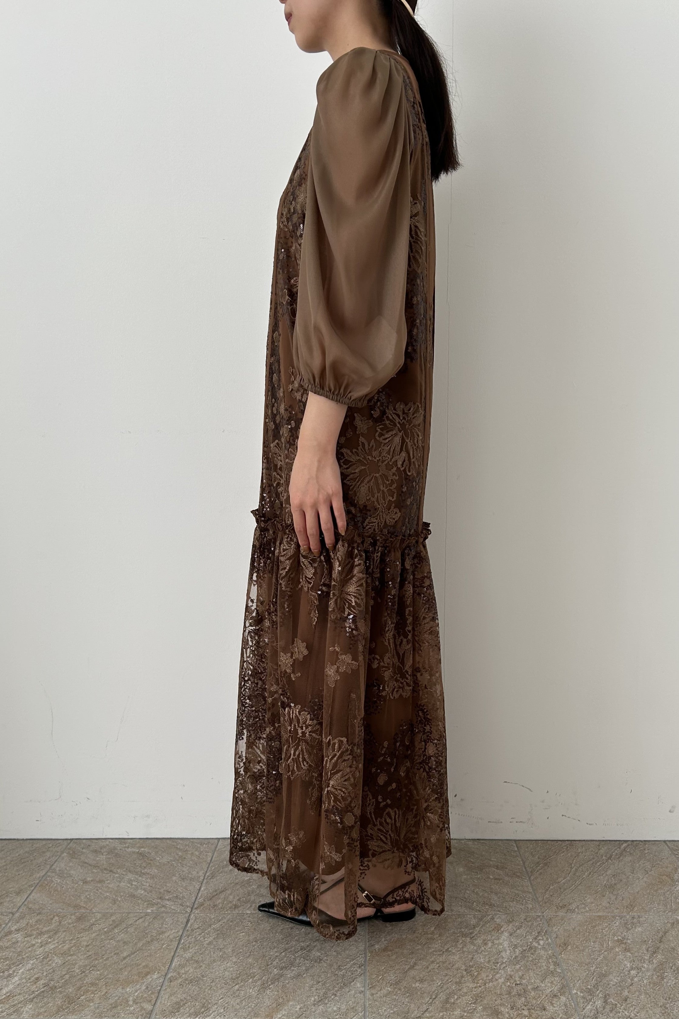 model:159cm size:M color:ブラウン