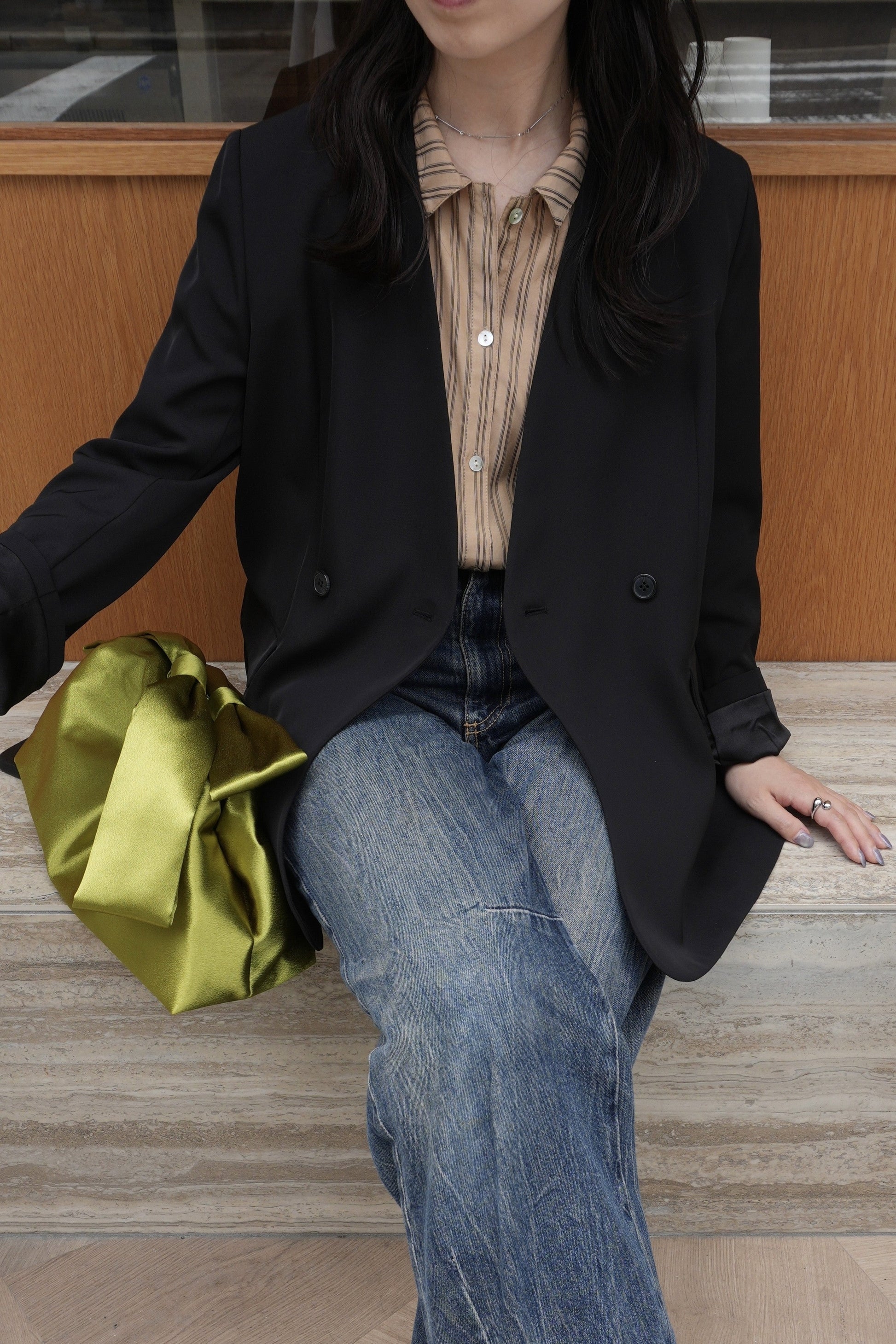 model:159cm size:FREE color:ブラック