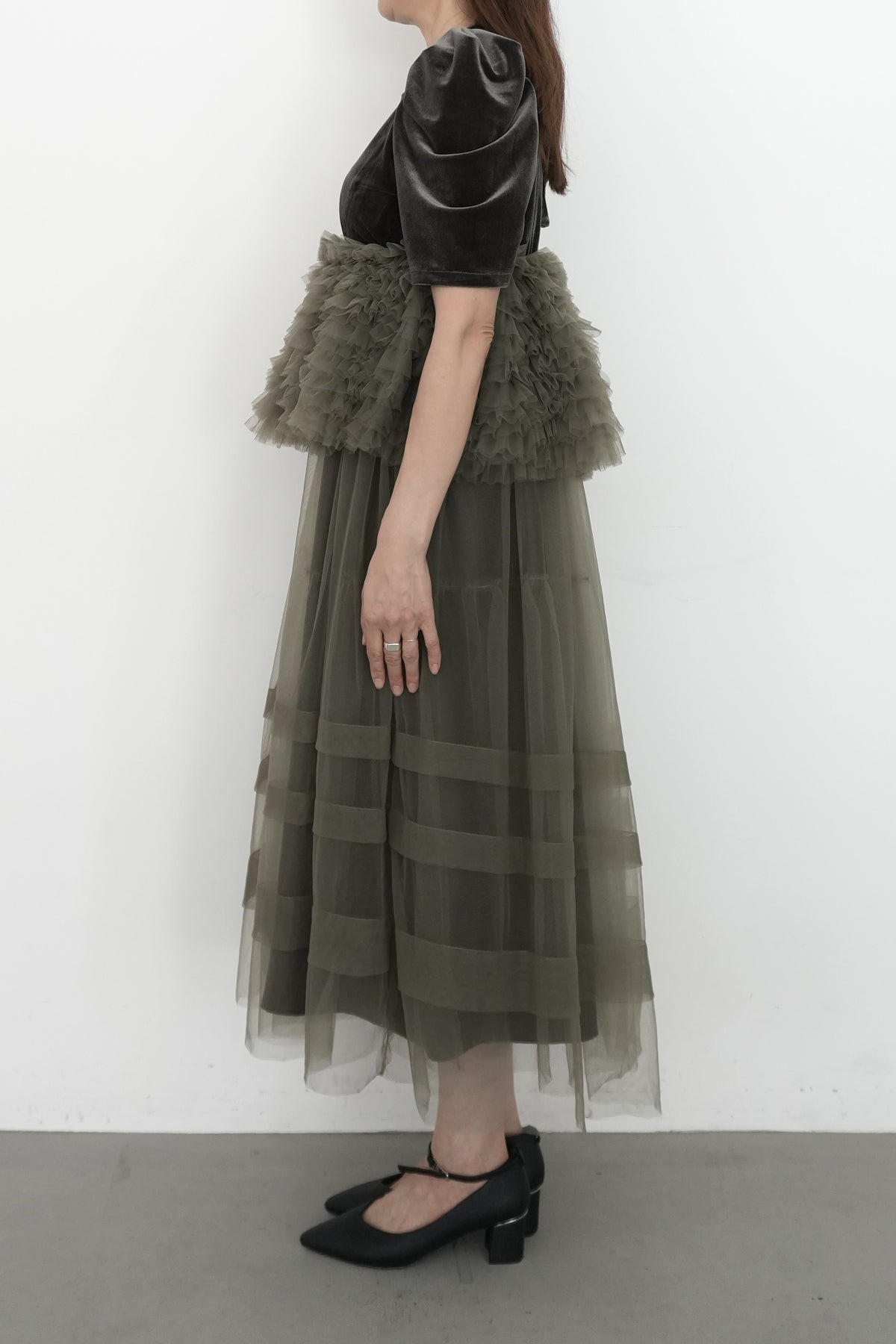 model:164cm size:S color:オリーブ