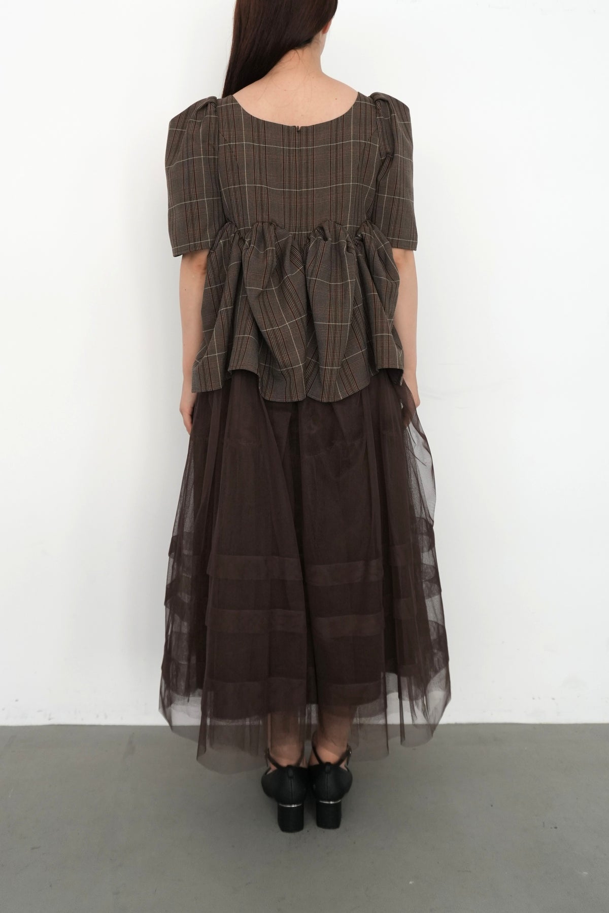 model:159cm size:L color:ブラウン