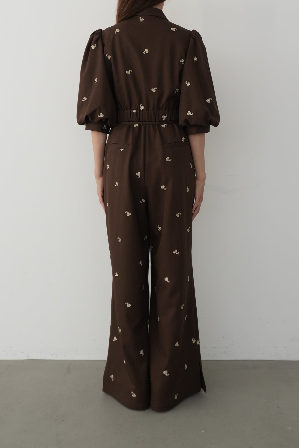 model:164cm size:L color:ブラウン