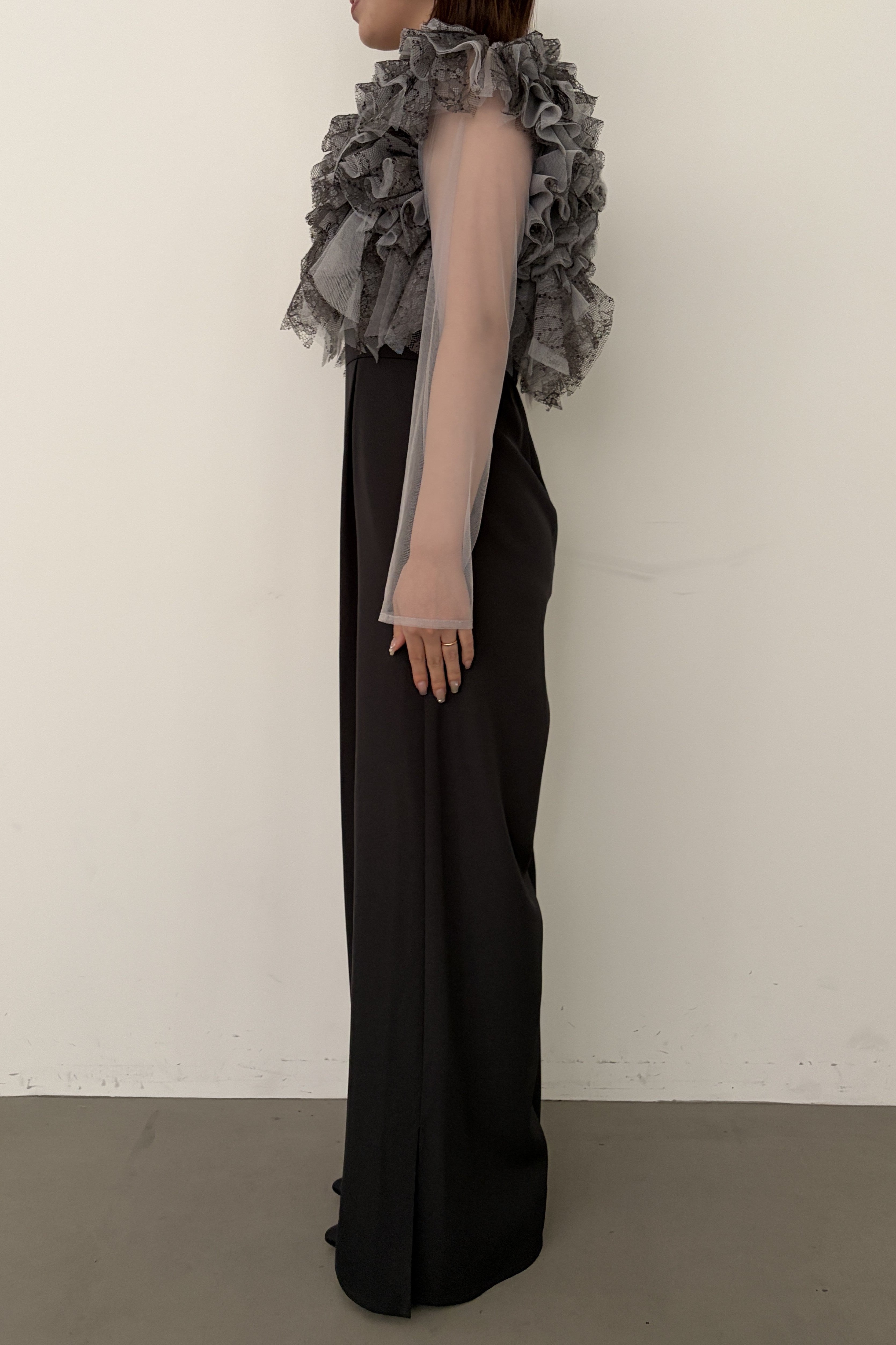 model:153cm size:S color:チャコール
