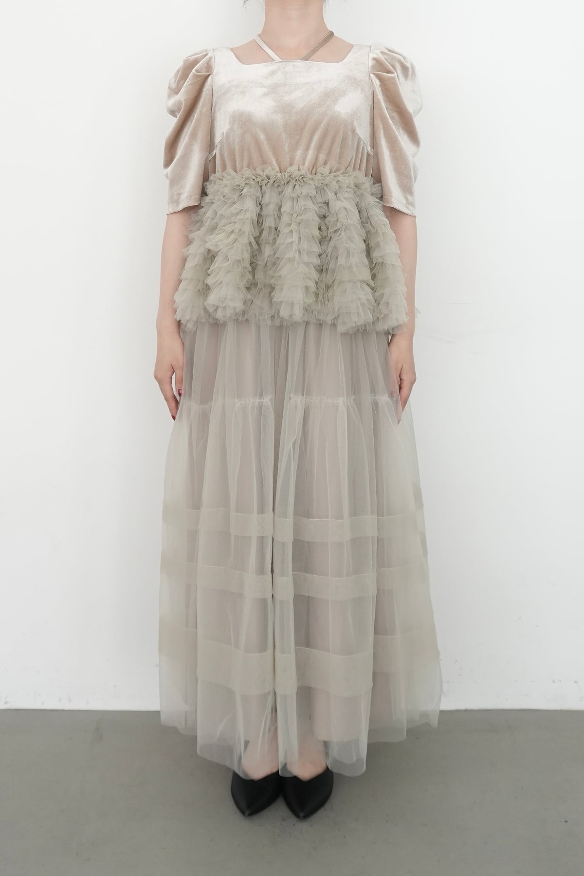 model:153cm size:L color:ベージュ