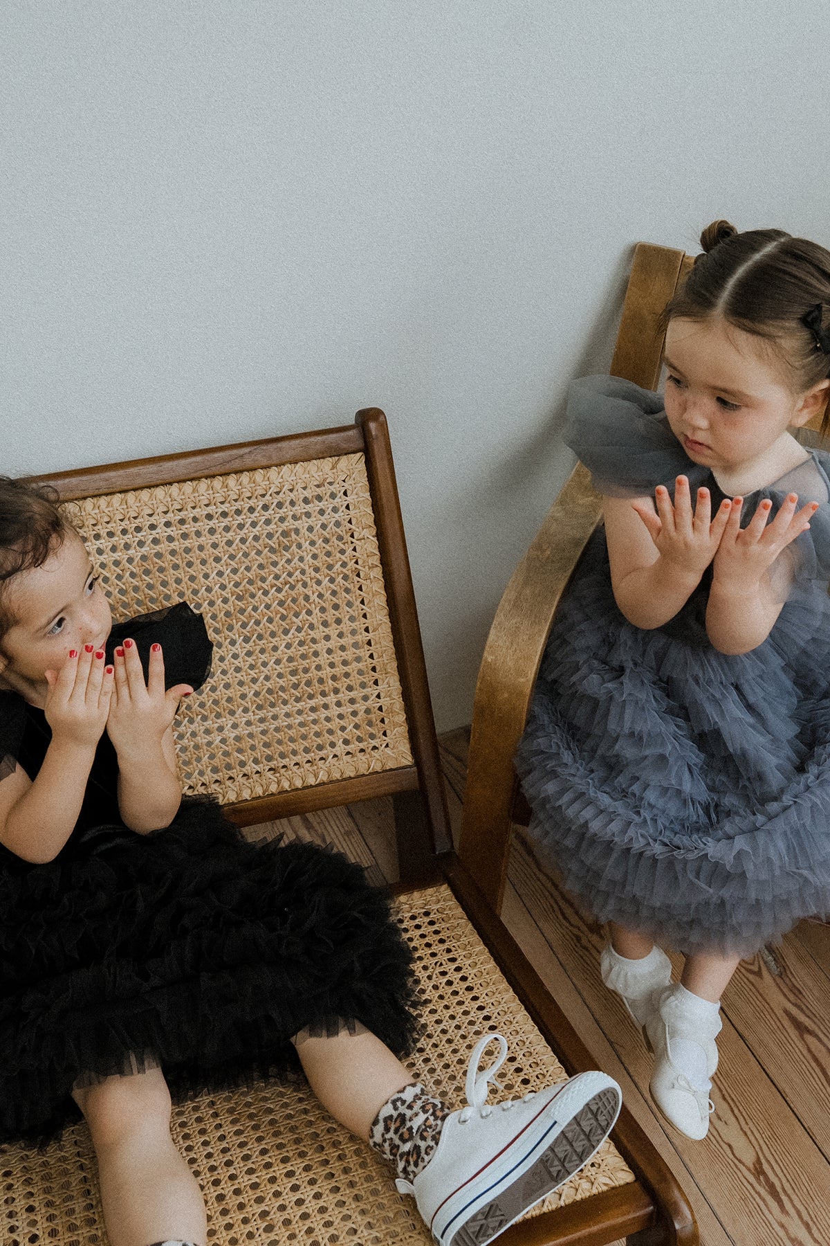 1155 Velour Ruffle Dress kids