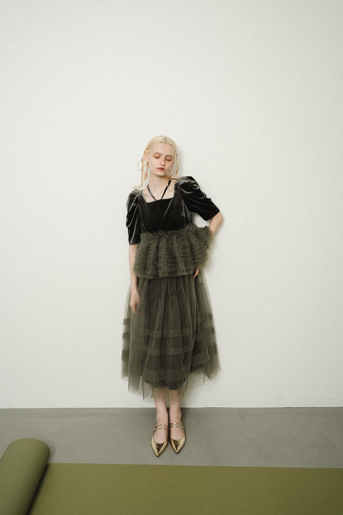 model:174cm size:モデルサイズ color:オリーブ