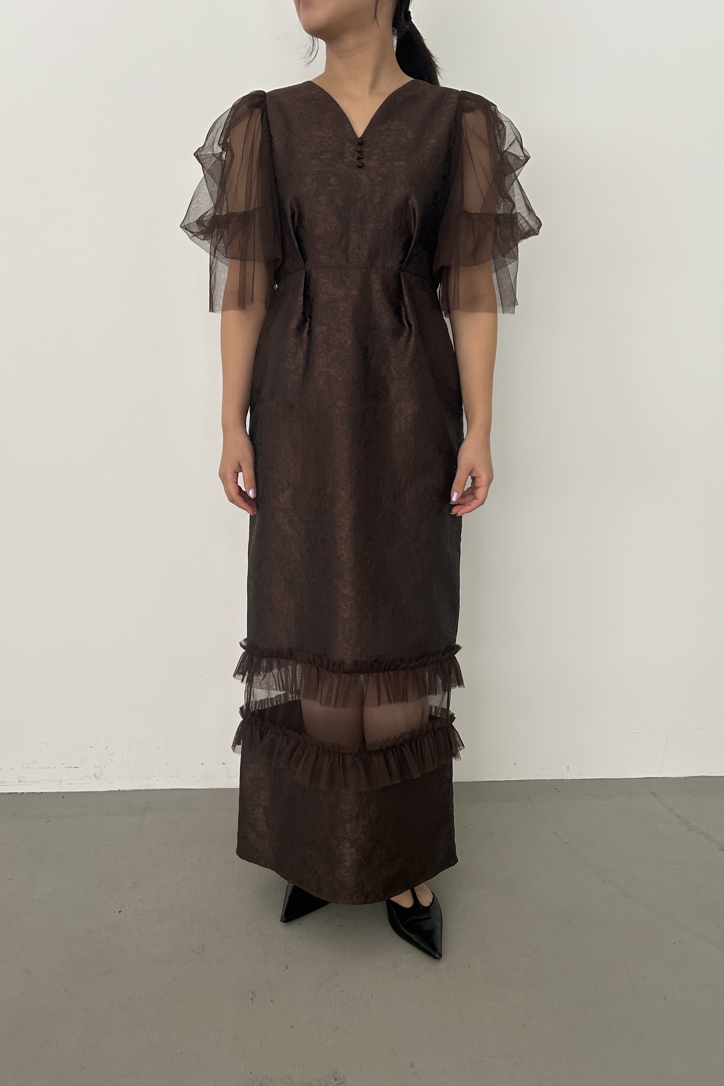model:155cm size:M color:ブラウン