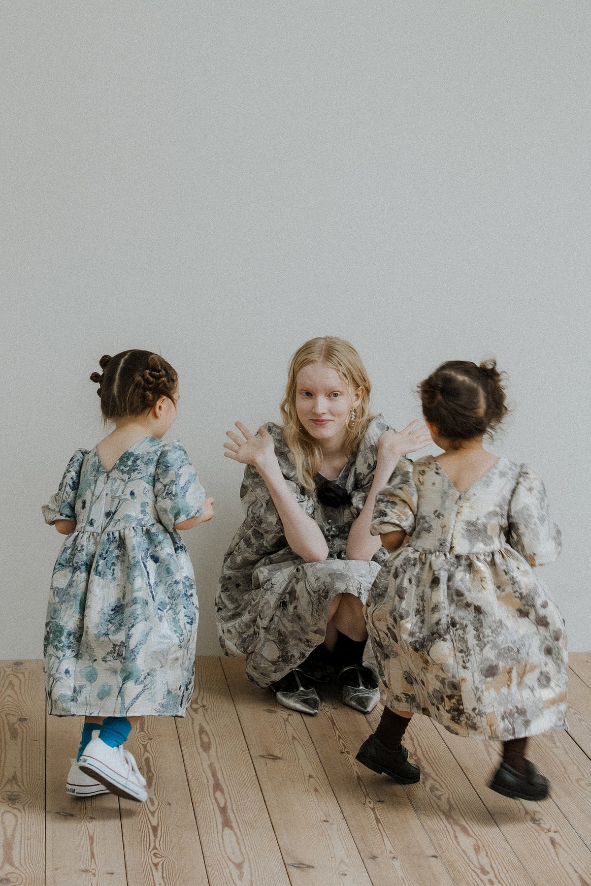 1156 Botanical jacquard dress kids