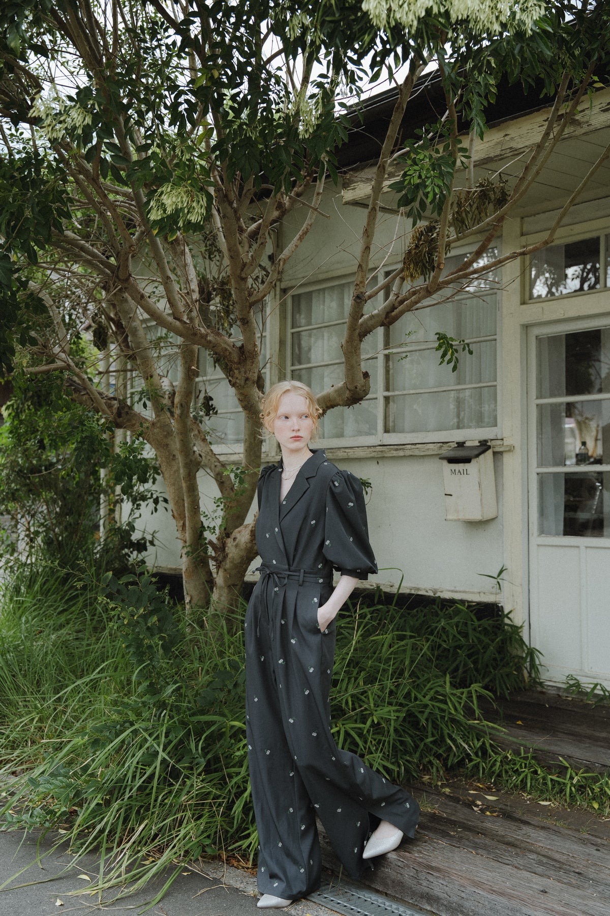 model:173cm size:モデルサイズ color:グレー