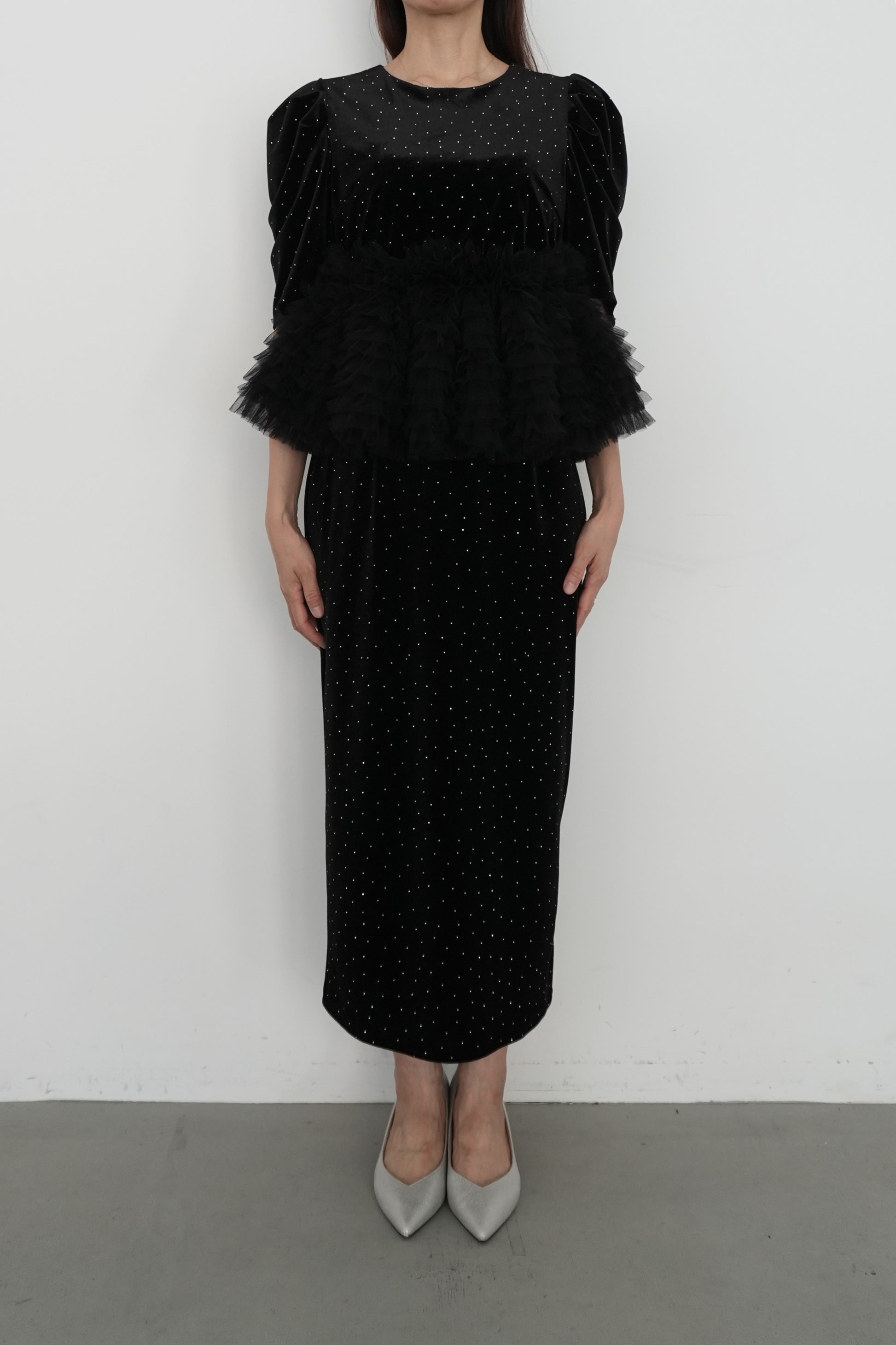 model:164cm size:M color:ブラック