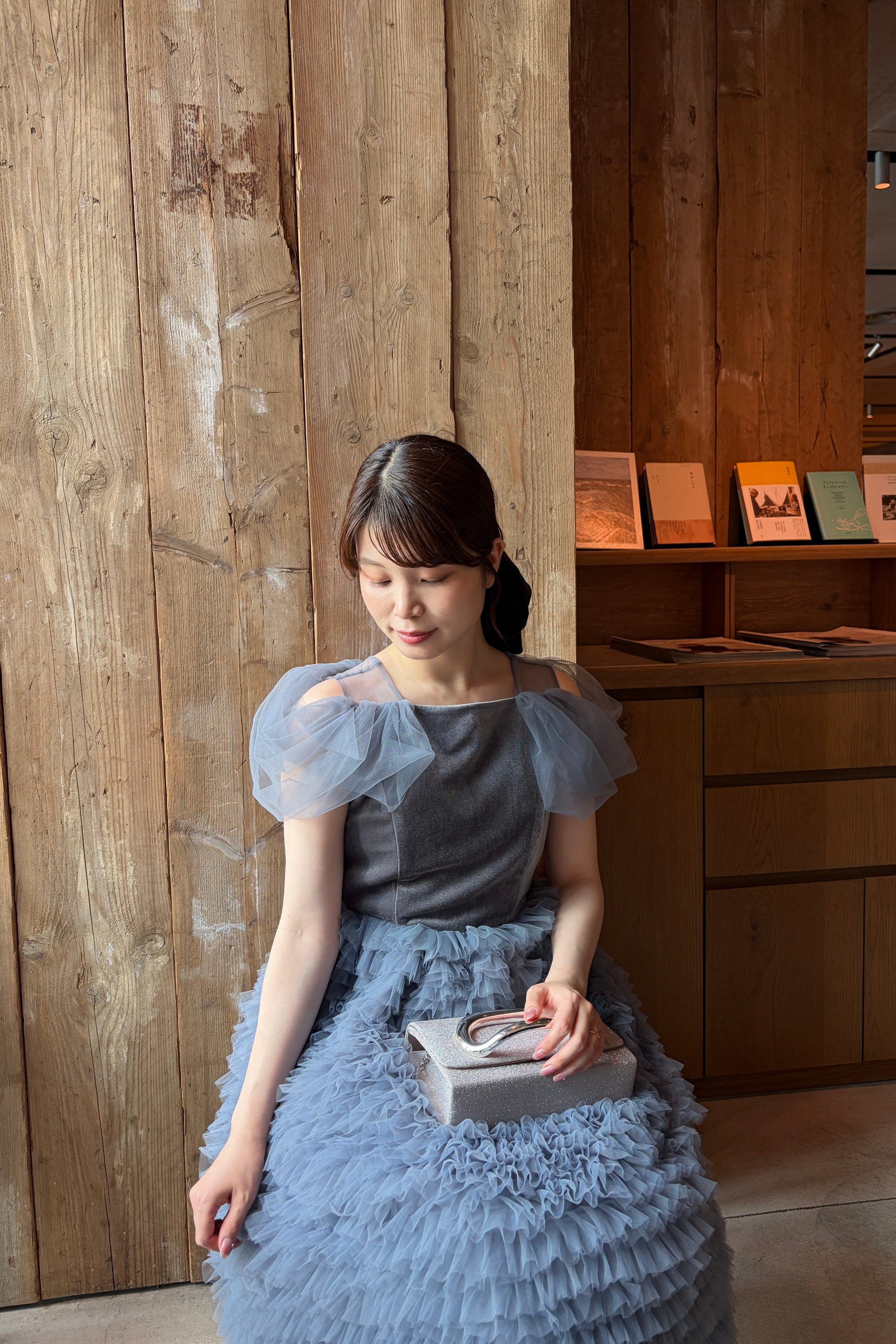 model:153cm size:S color:ブルー
